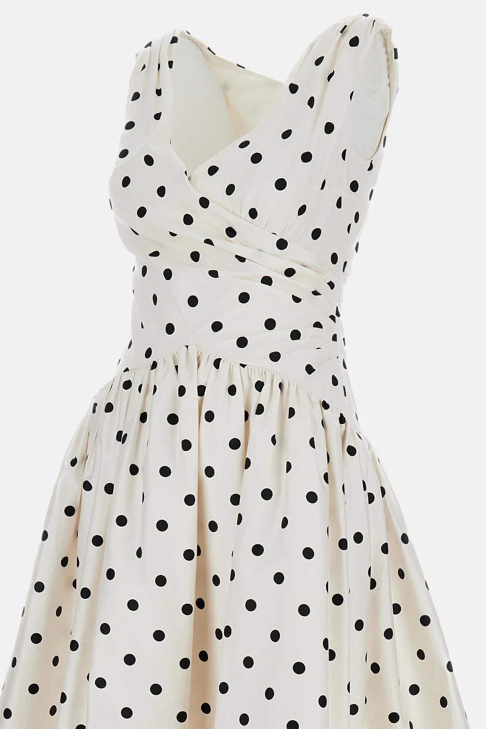 ABITO MIDI A POIS BIANCO - Image 3