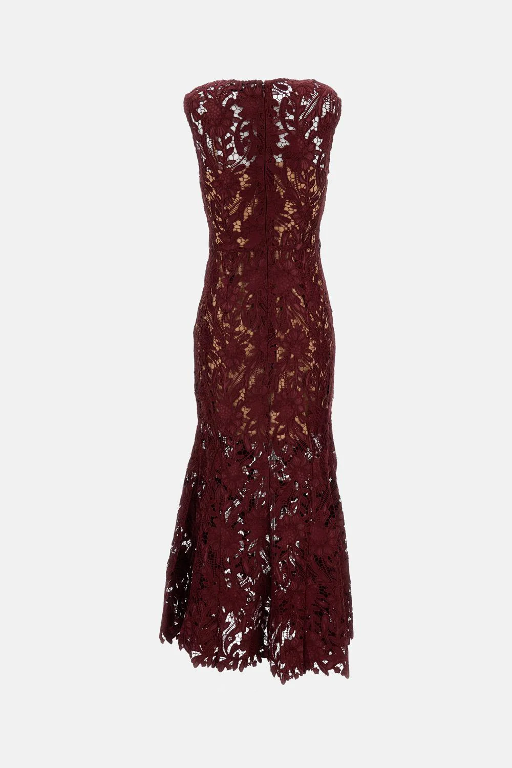 ABITO MIDI 'BURGUNDY GUIPURE LACE' - Image 2