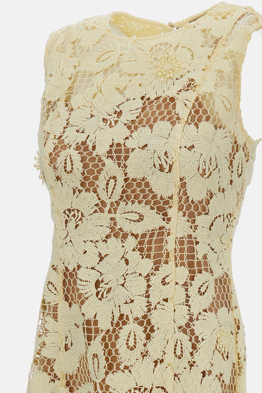 ABITO MIDI IN PIZZO CROCHET - Image 3