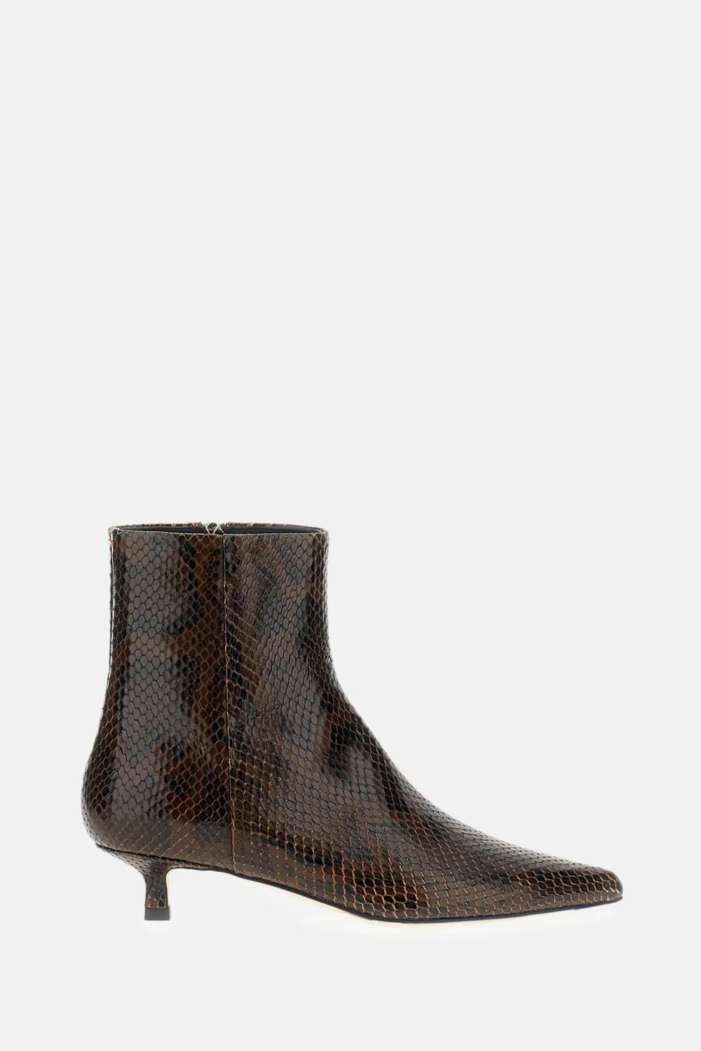 SOFIE SNAKE PRINT CALF LEATHER MOKA - Image 2