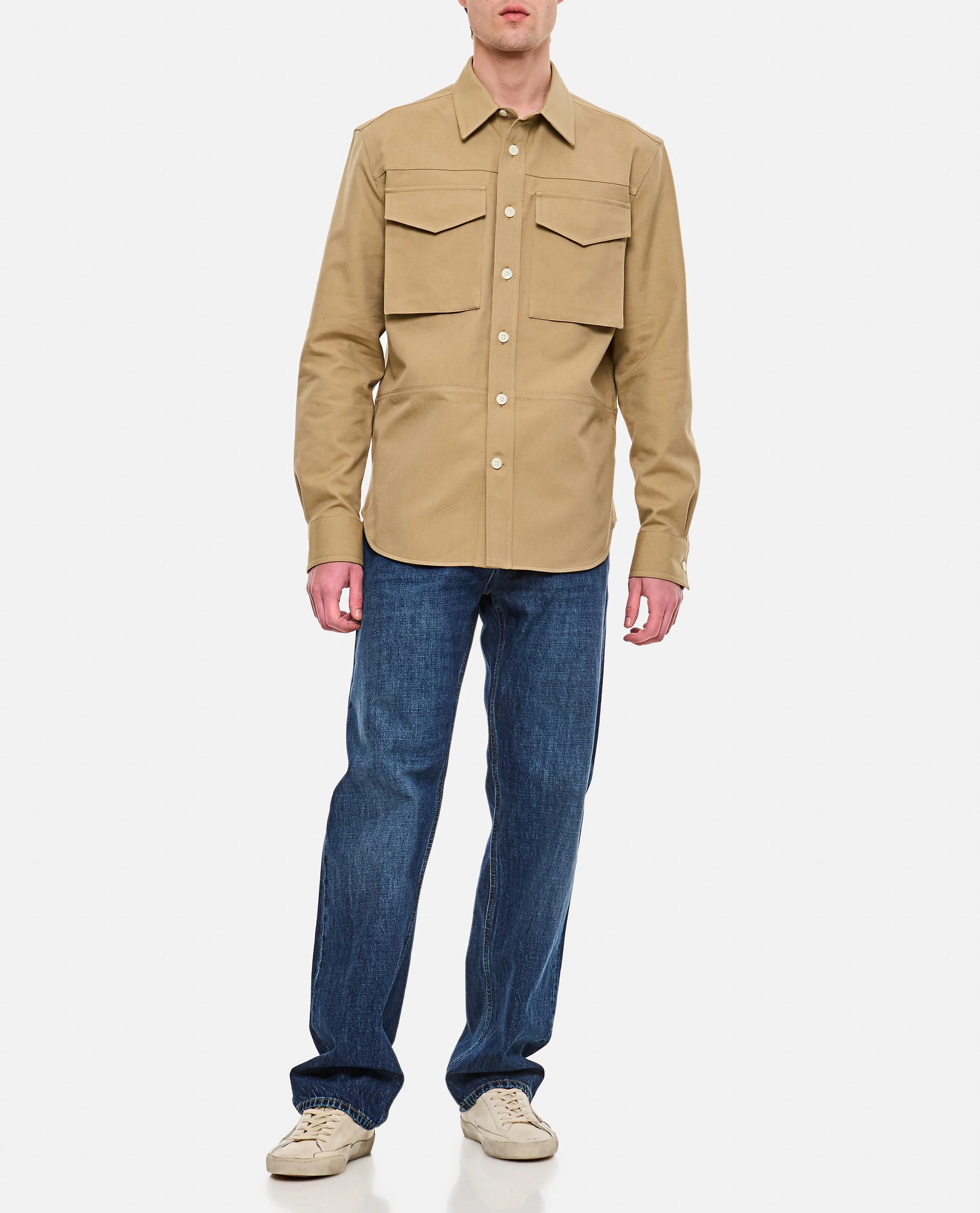 CAMICIA MILITARE CON TASCHE IN COTONE - Image 2