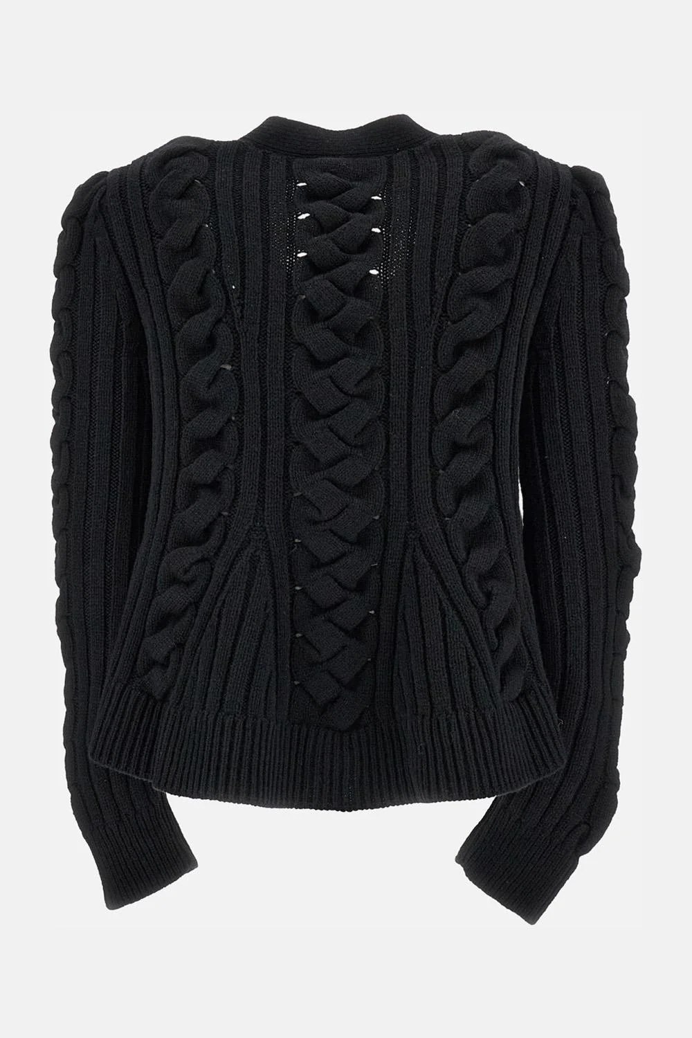 CARDIGAN 'PEPLUM' A TRECCE - Image 2