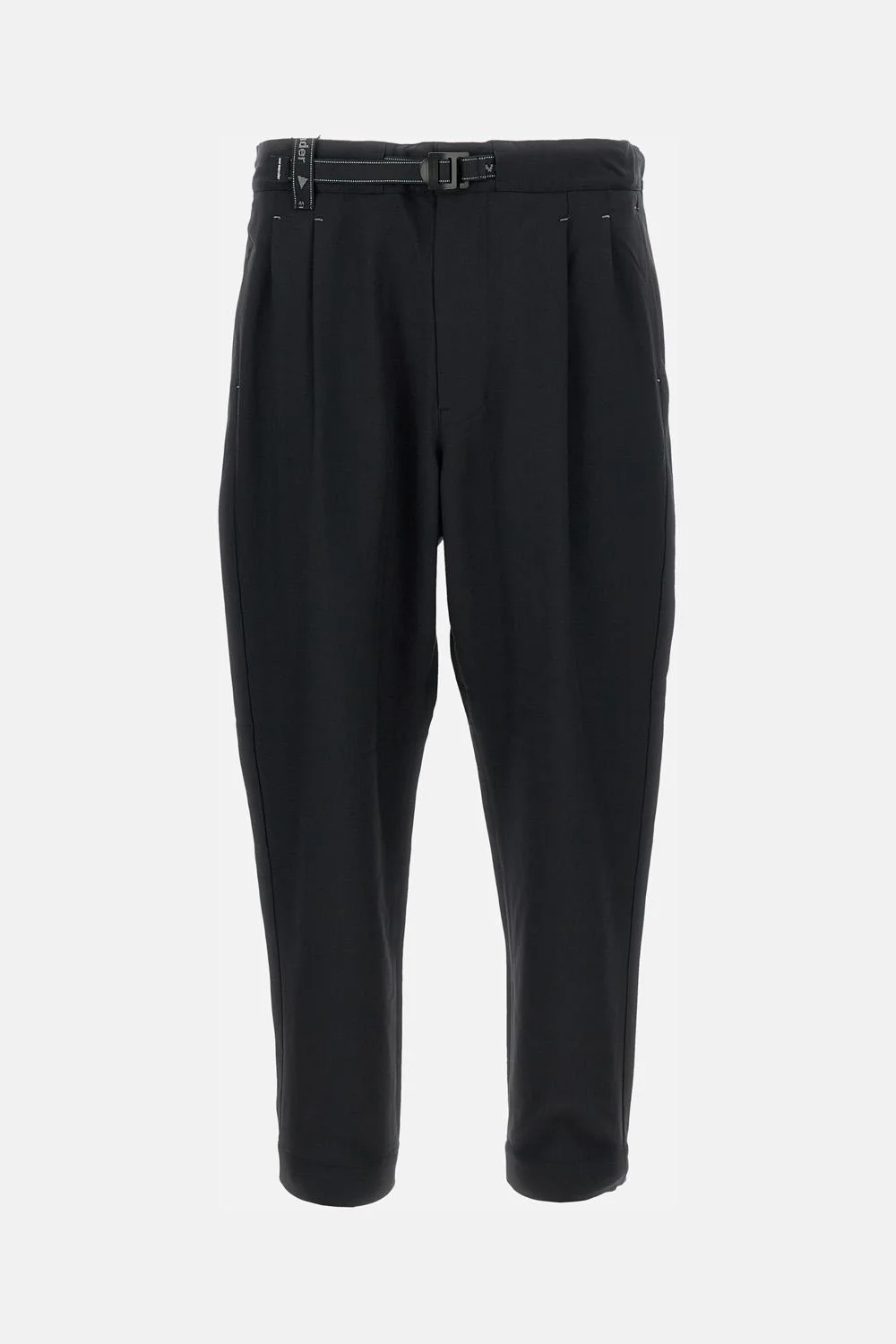 PANTALONI AMPI IN TWILL MELANGE PE