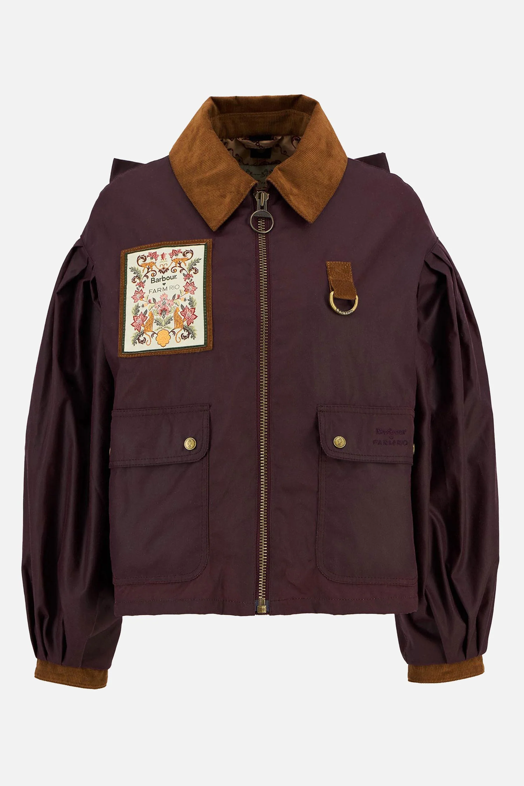 BARBOUR X FARM RIO THAIS WAX JACKET