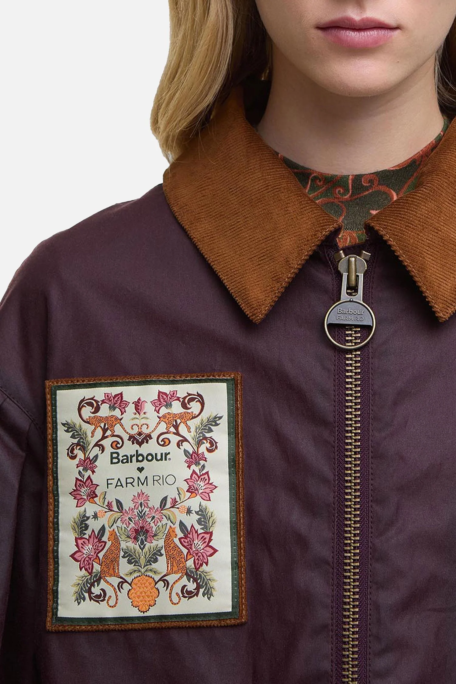 BARBOUR X FARM RIO THAIS WAX JACKET - Image 5