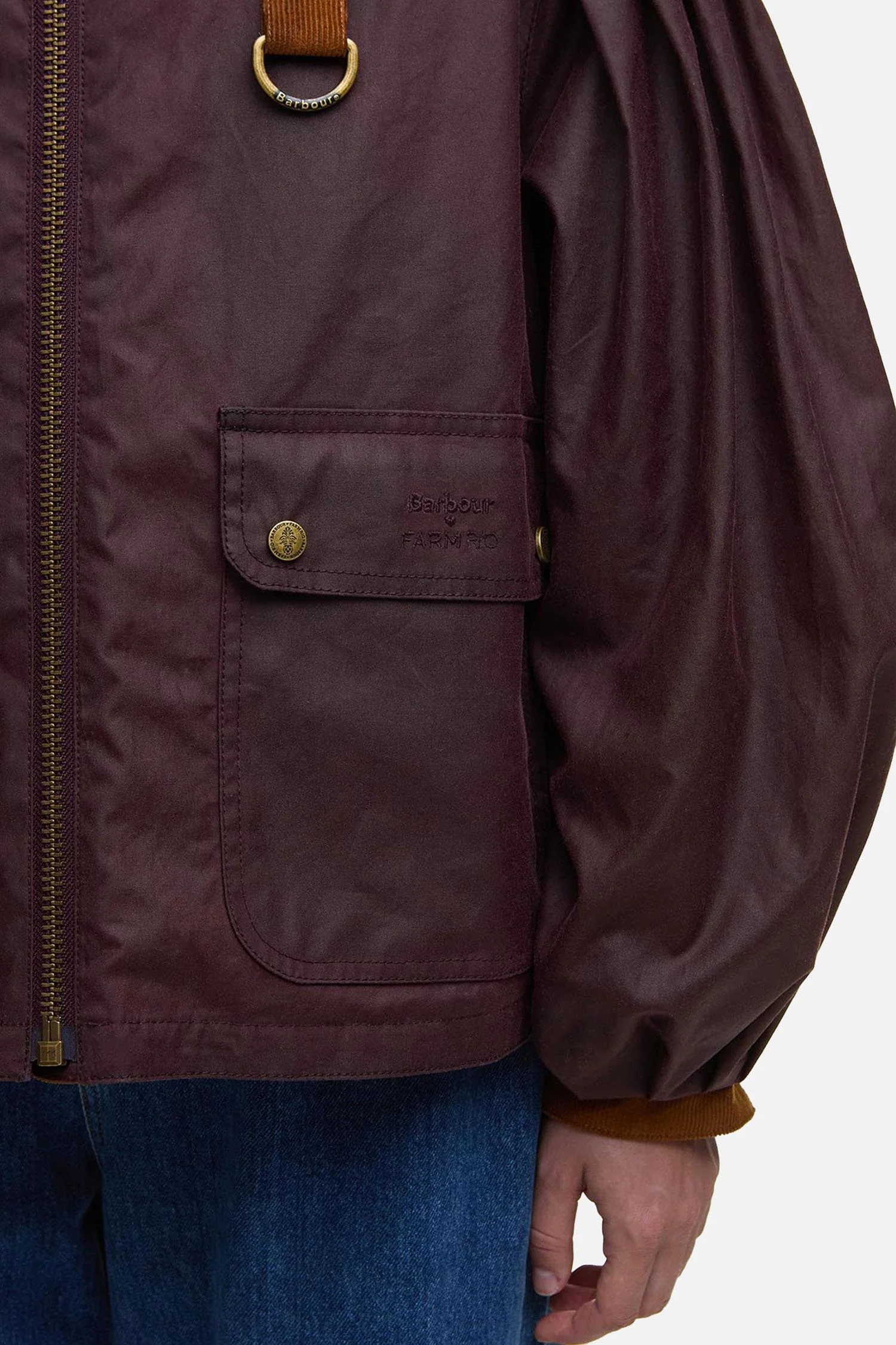BARBOUR X FARM RIO THAIS WAX JACKET - Image 6