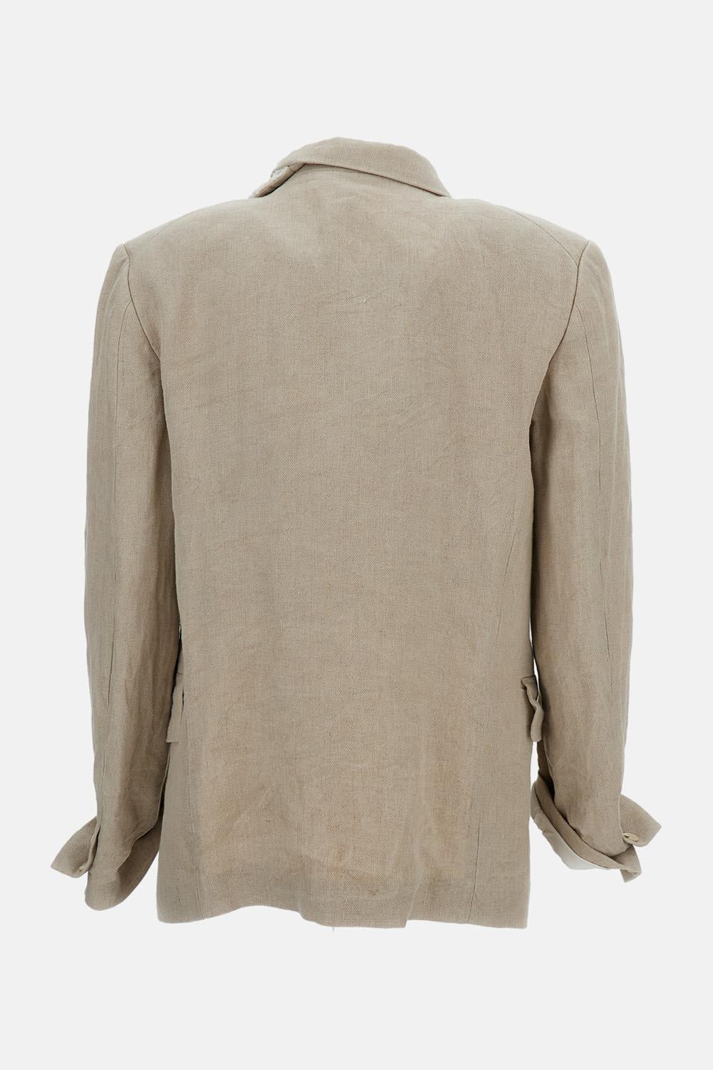 BLAZER MONOPETTO IN LINO - Image 2