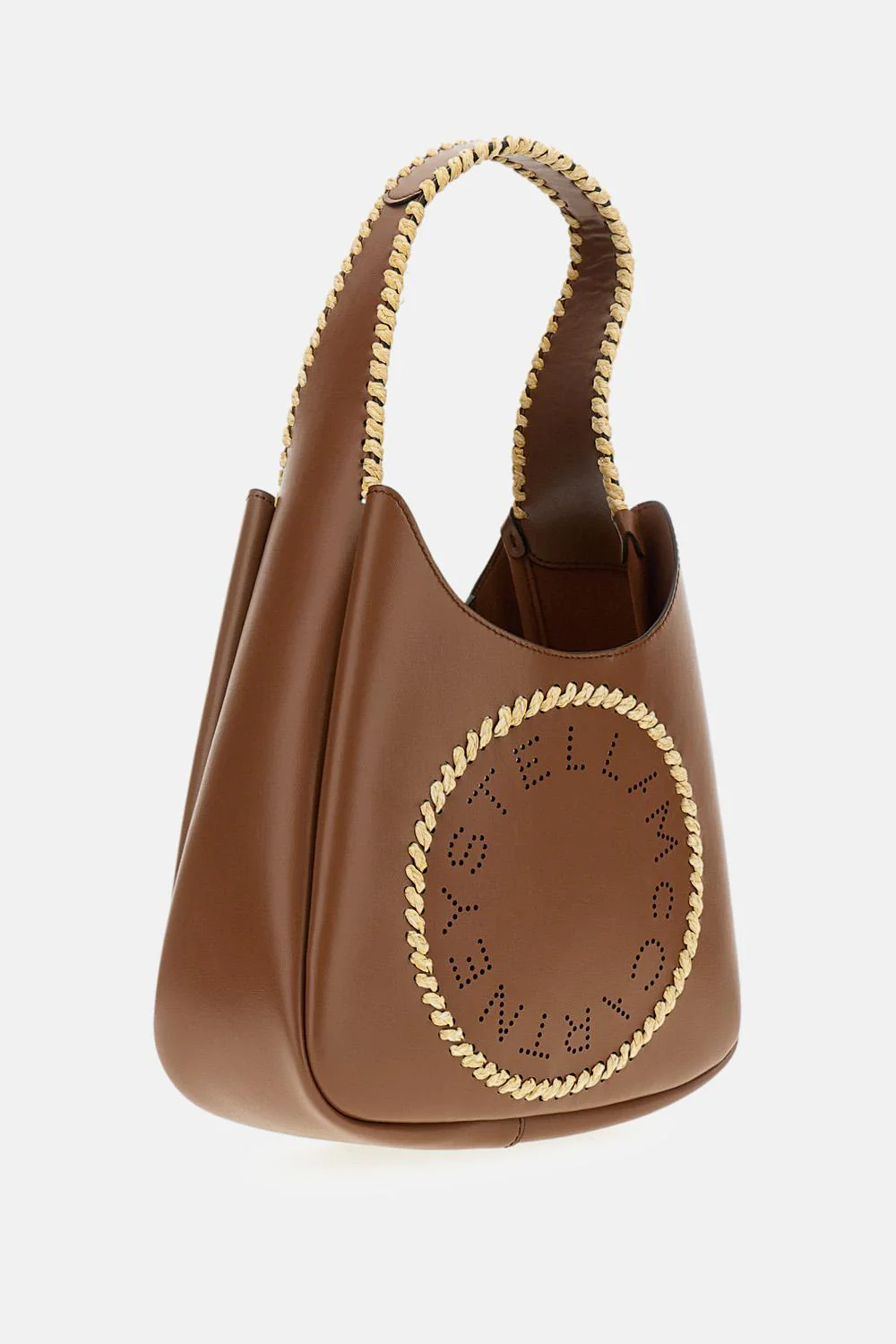 BORSA HOBO PICCOLA CON LOGO IN RAFIA - Image 2