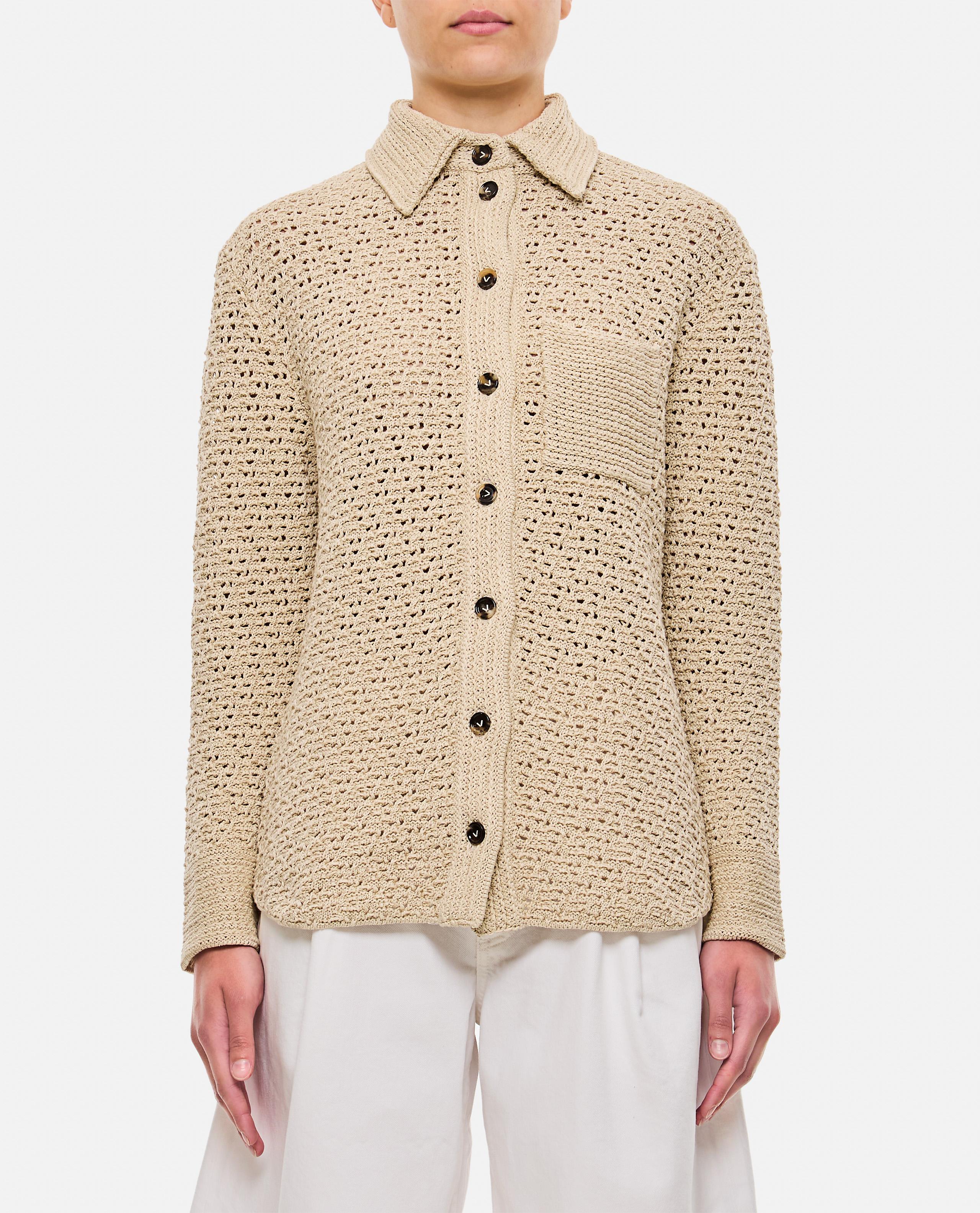 CAMICIA IN COTONE EFFETTO CROCHET