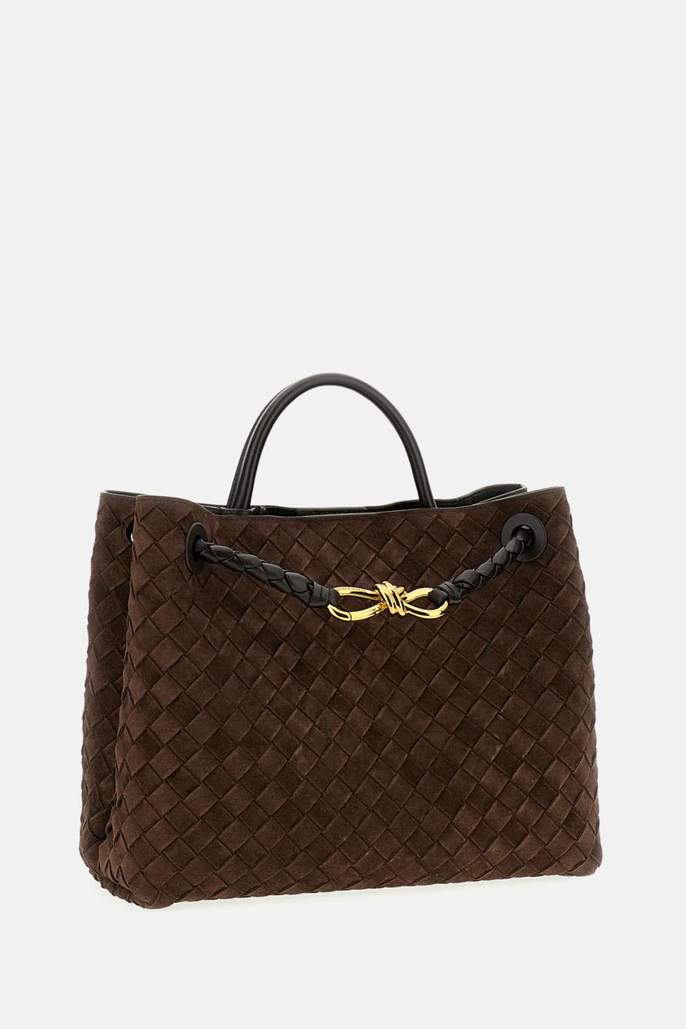 MEDIUM ANDIAMO SUEDE LEATHER HANDBAG - Image 2