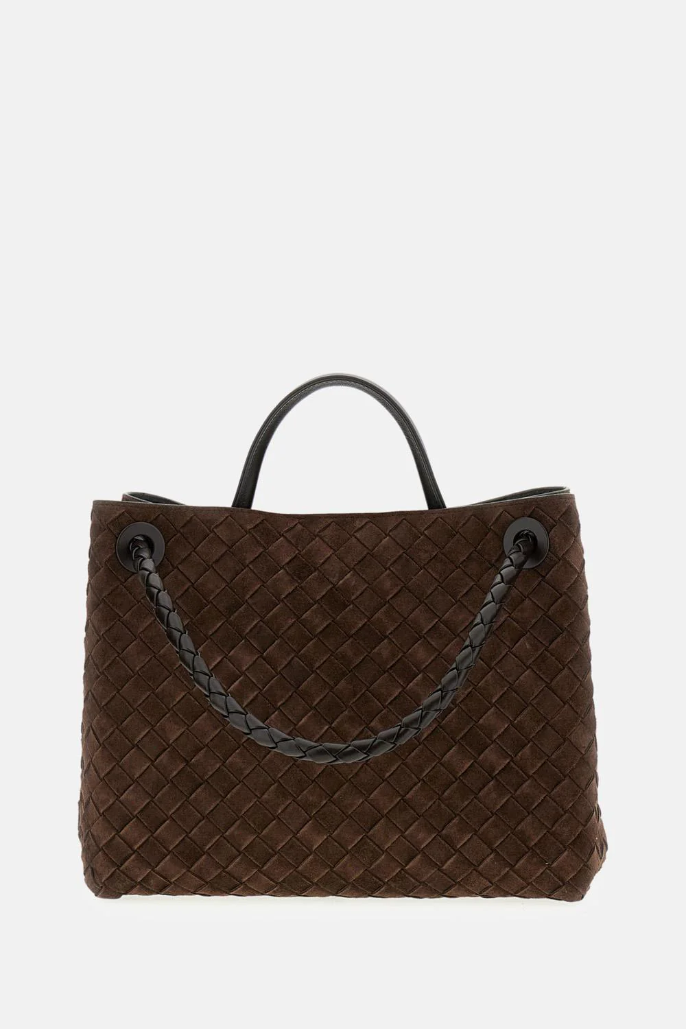 MEDIUM ANDIAMO SUEDE LEATHER HANDBAG - Image 3