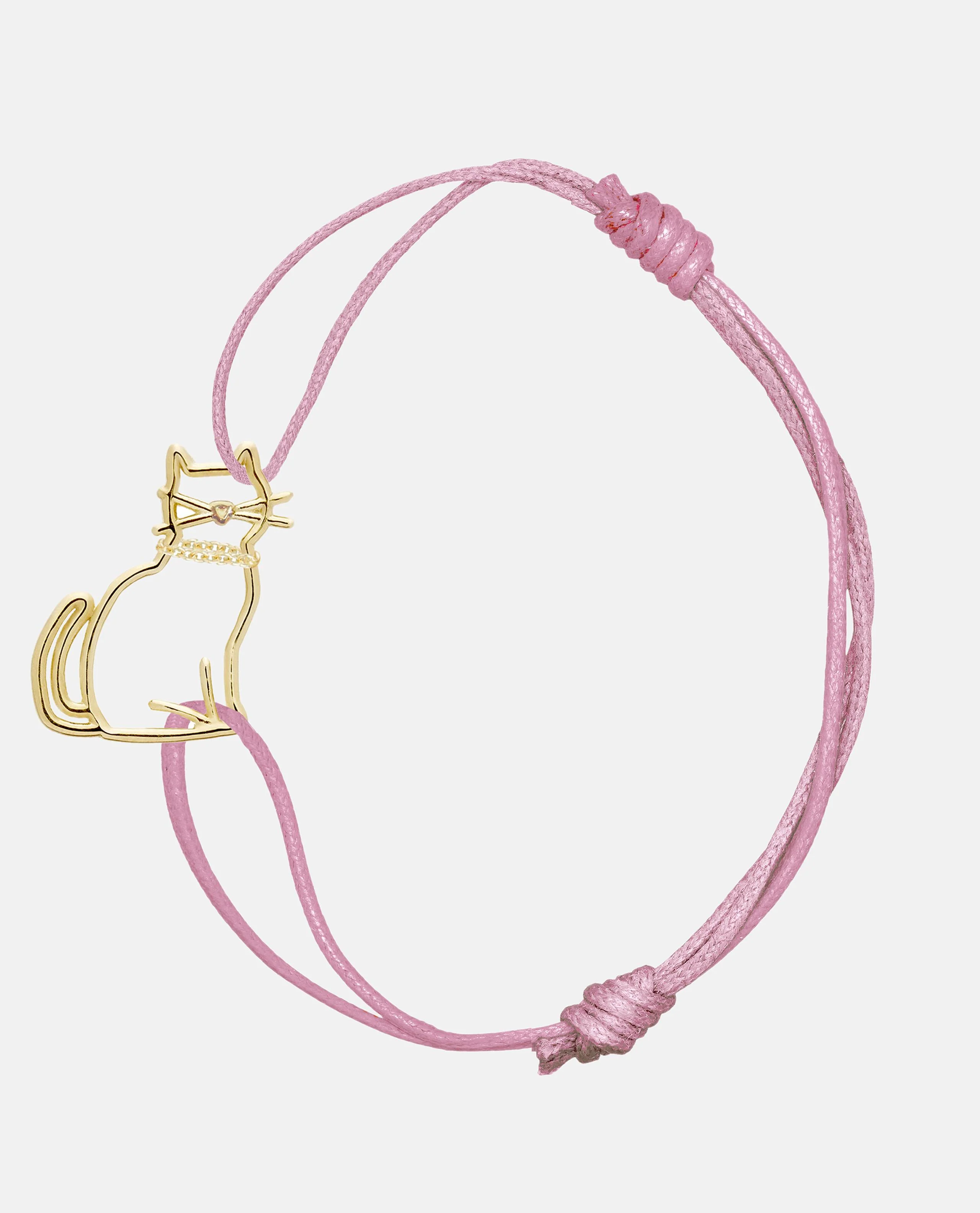 BRACCIALE MIAU CORDA ROSA