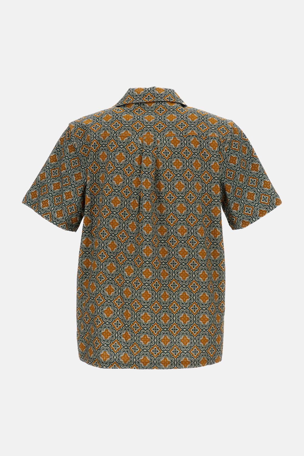 CAMICIA A MANCIHE CORTE MOTIVO ARABESQUE - Image 2