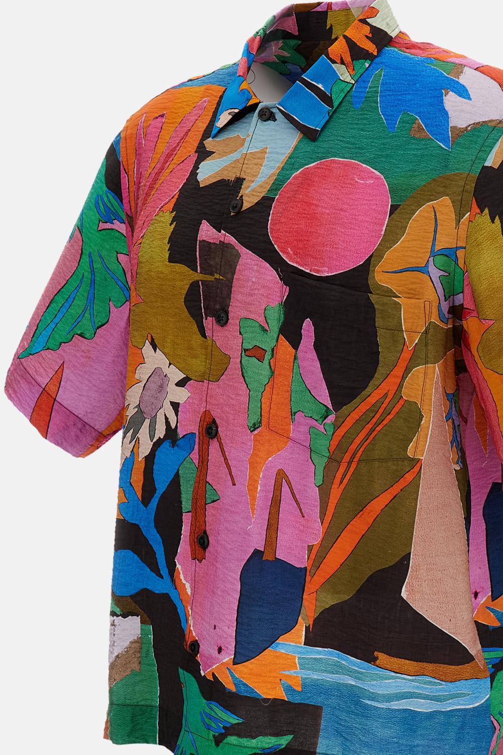 CAMICIA A MANICHE CORTE FANTASIA - Image 3