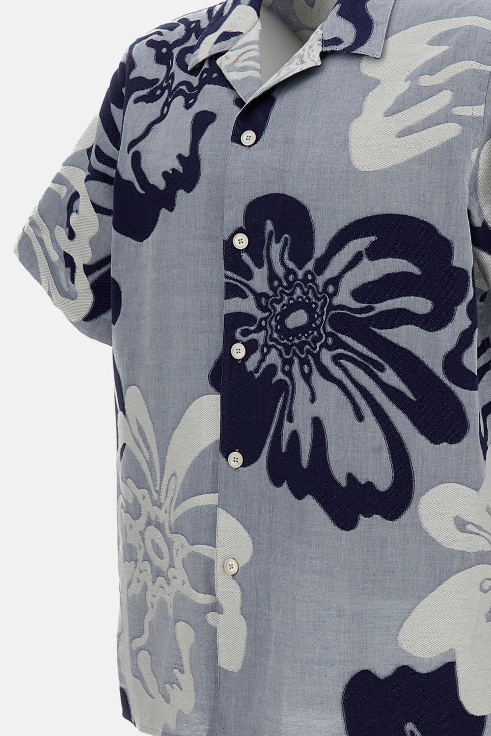 CAMICIA A MANICHE CORTE FLOREALE - Image 3