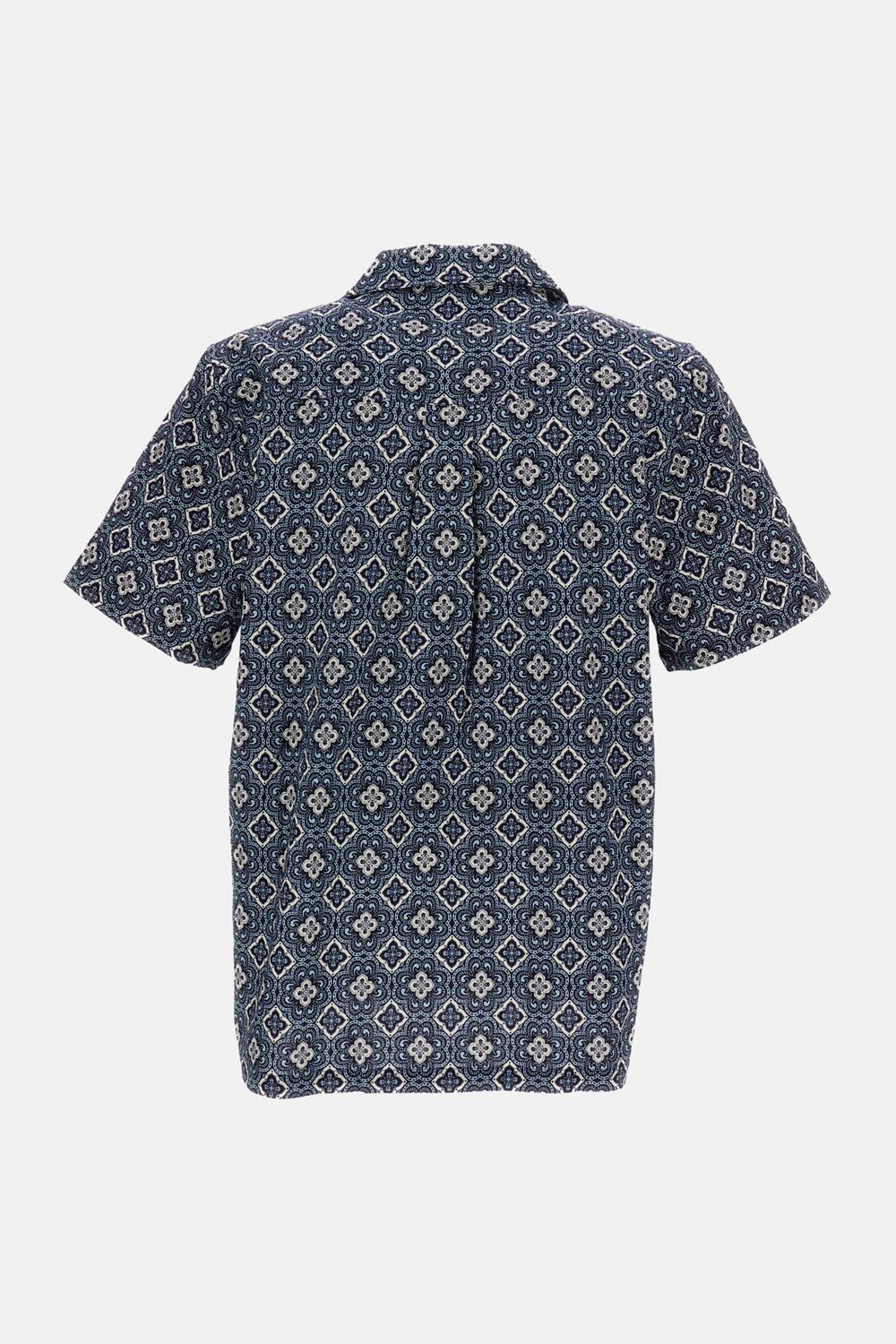 CAMICIA A MANICHE CORTE MOTIVO ARABESQUE - Image 2