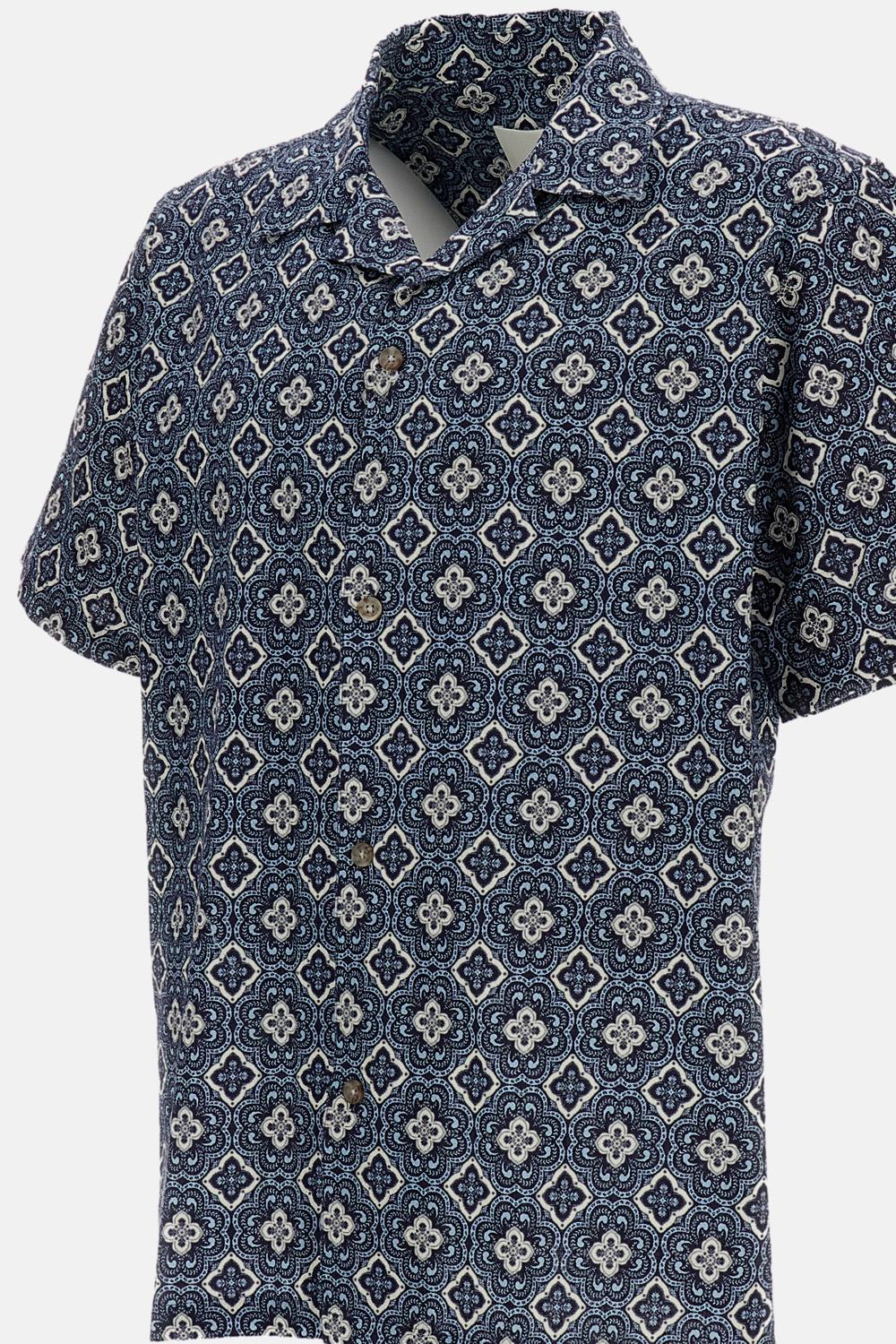 CAMICIA A MANICHE CORTE MOTIVO ARABESQUE - Image 3
