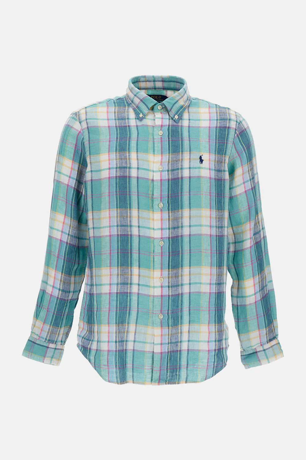 CAMICIA A QUADRI IN LINO