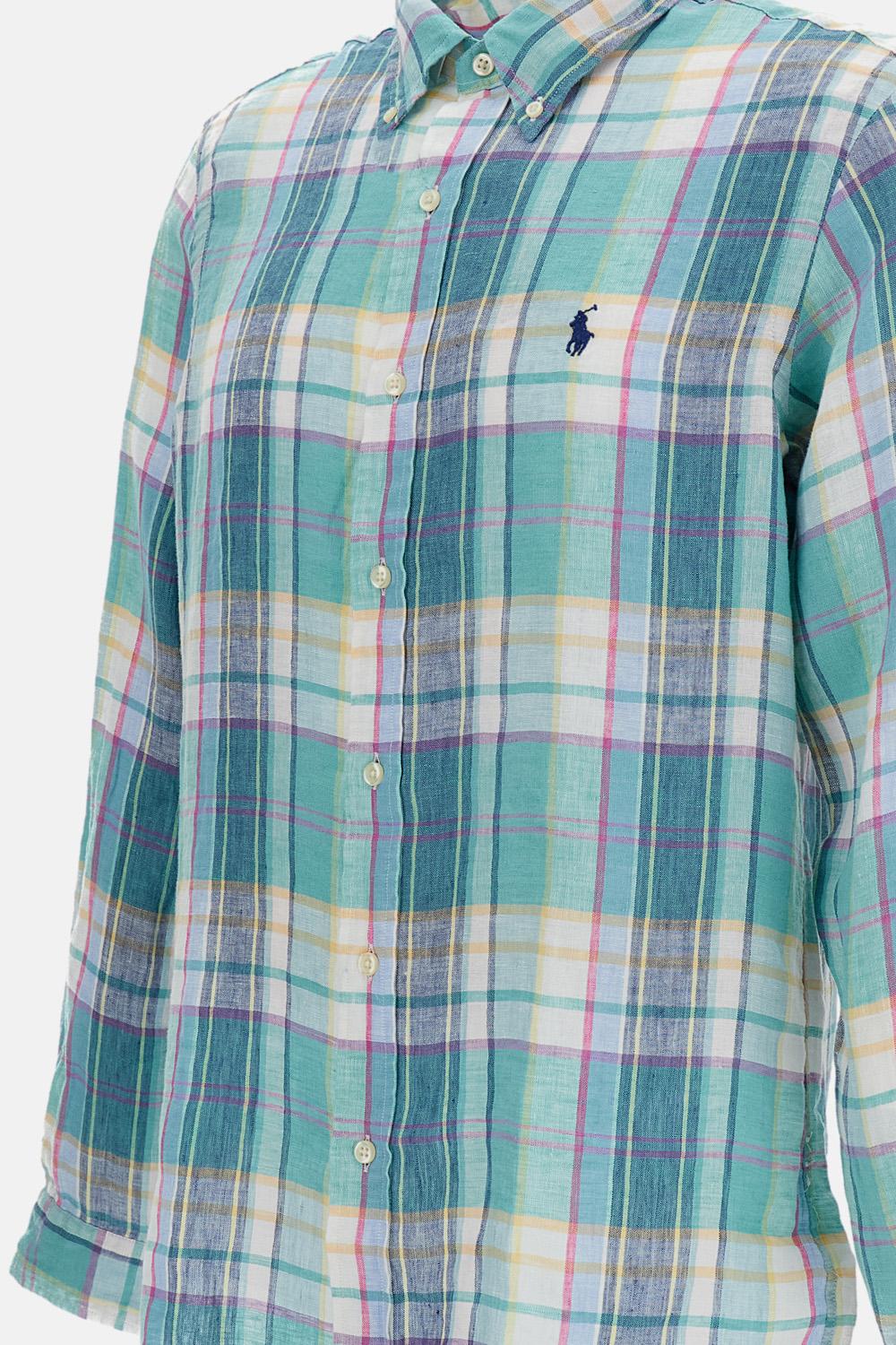 CAMICIA A QUADRI IN LINO - Image 3