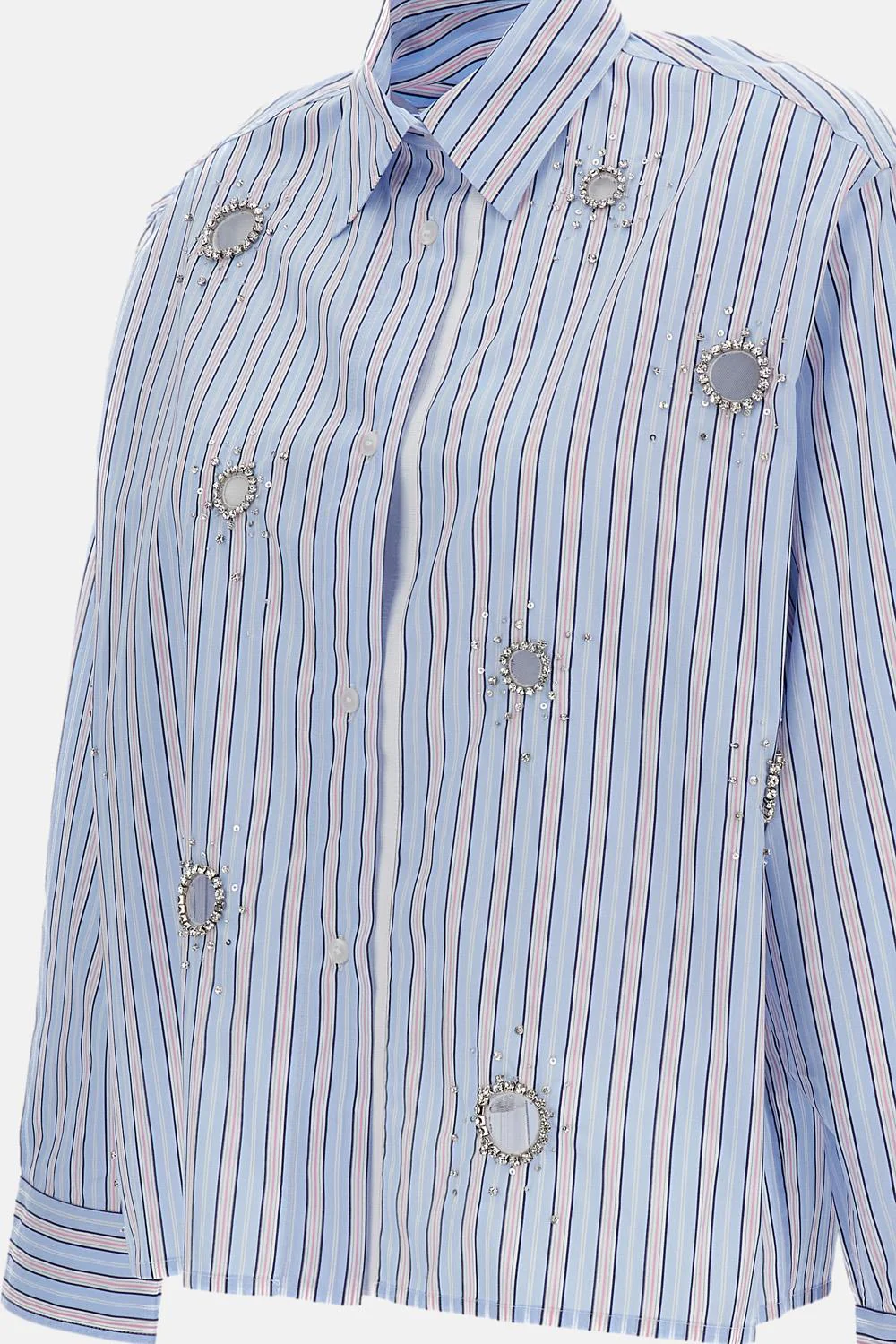 CAMICIA A RIGHE CON APPLICAZIONI - Image 3