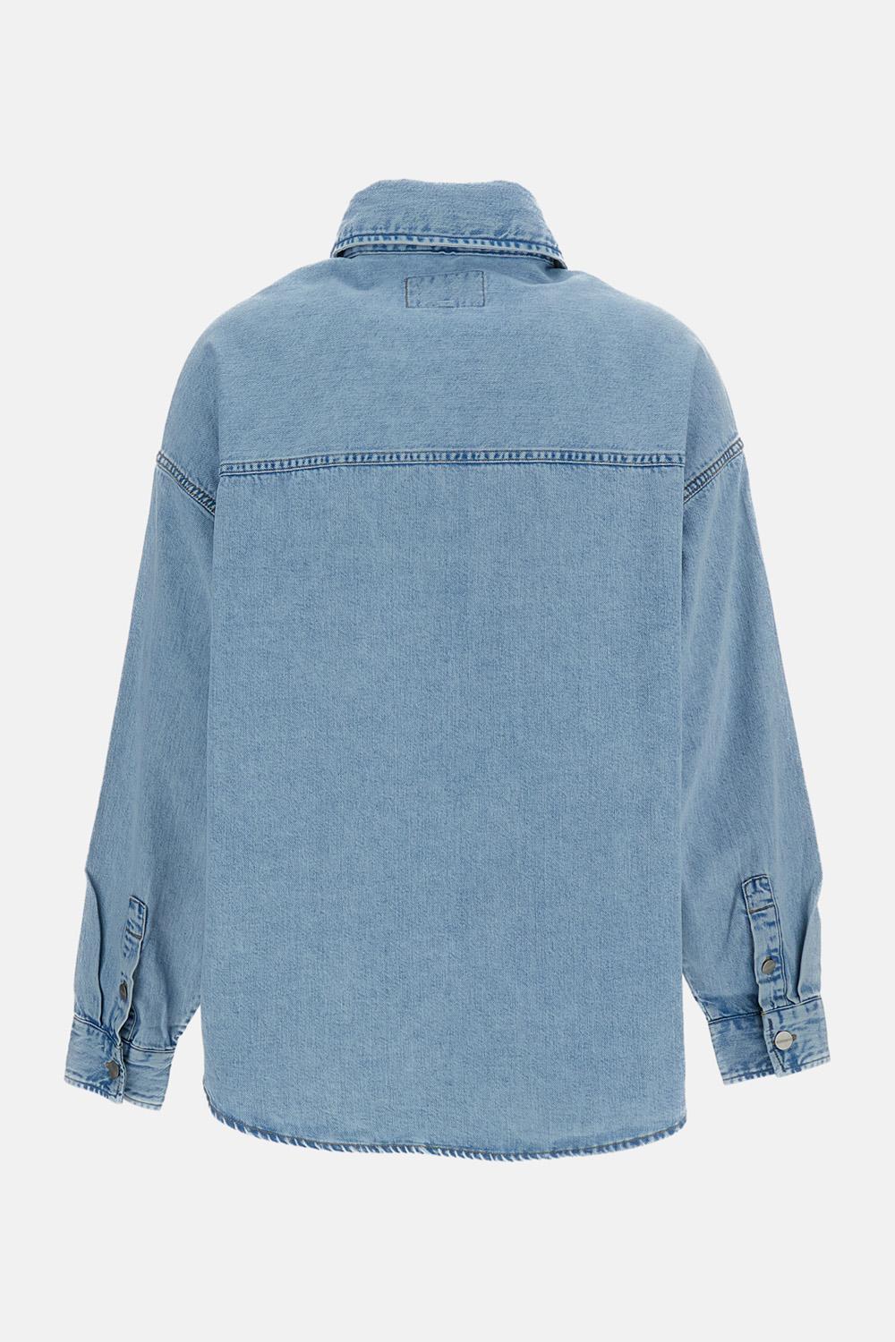 CAMICIA IN DENIM A MANICHE LUNGHE - Image 2