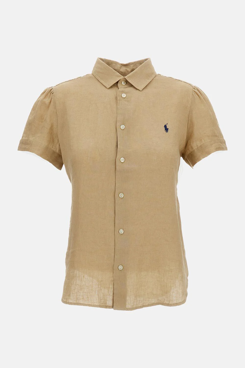 CAMICIA IN LINO A MANICHE CORTE