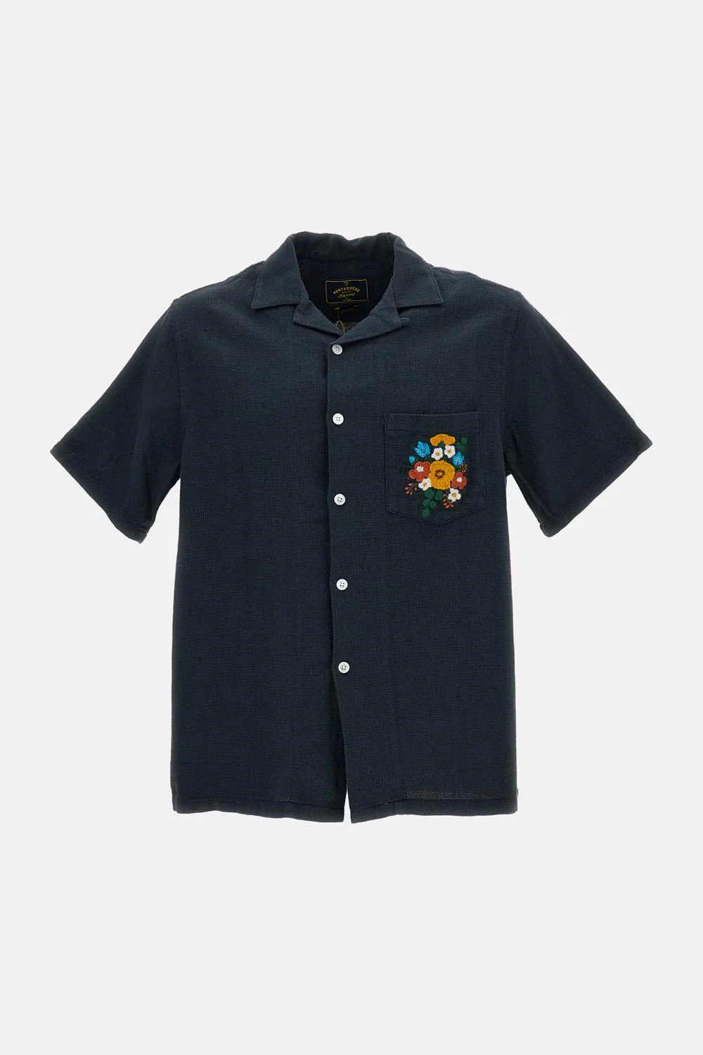 CAMICIA IN PIQUE' CON RICAMO