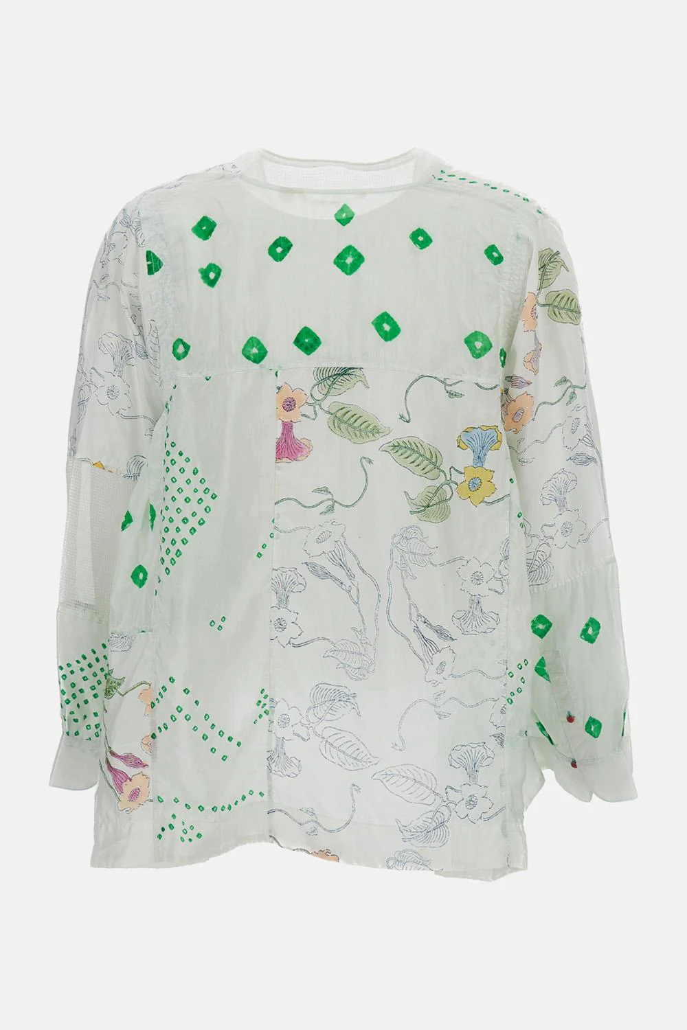 CAMICIA IN SETA SCOLLO A V - Image 2