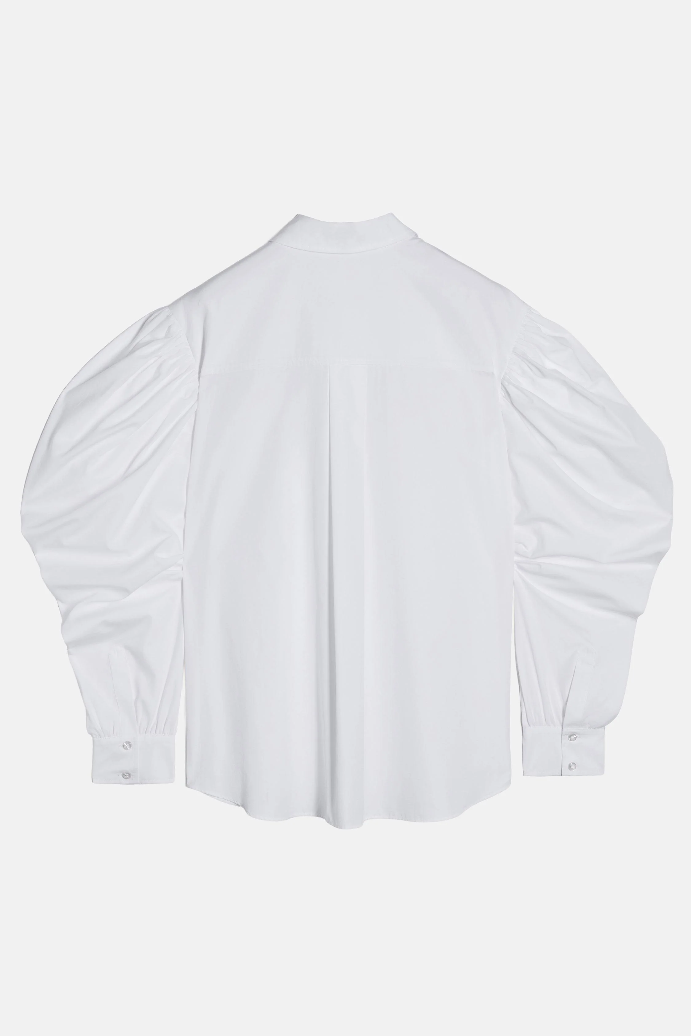 CAMICIA MASCHILE CON MANICHE DRAPPEGGIATE E RICAMO - Image 3