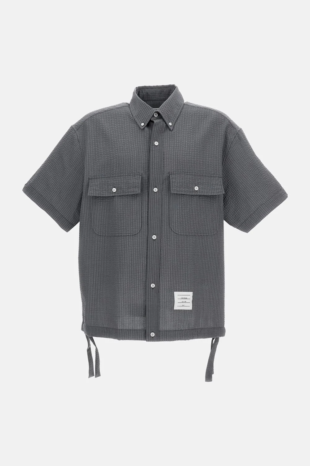 CAMICIA OVERSIZE A MANICHE CORTE