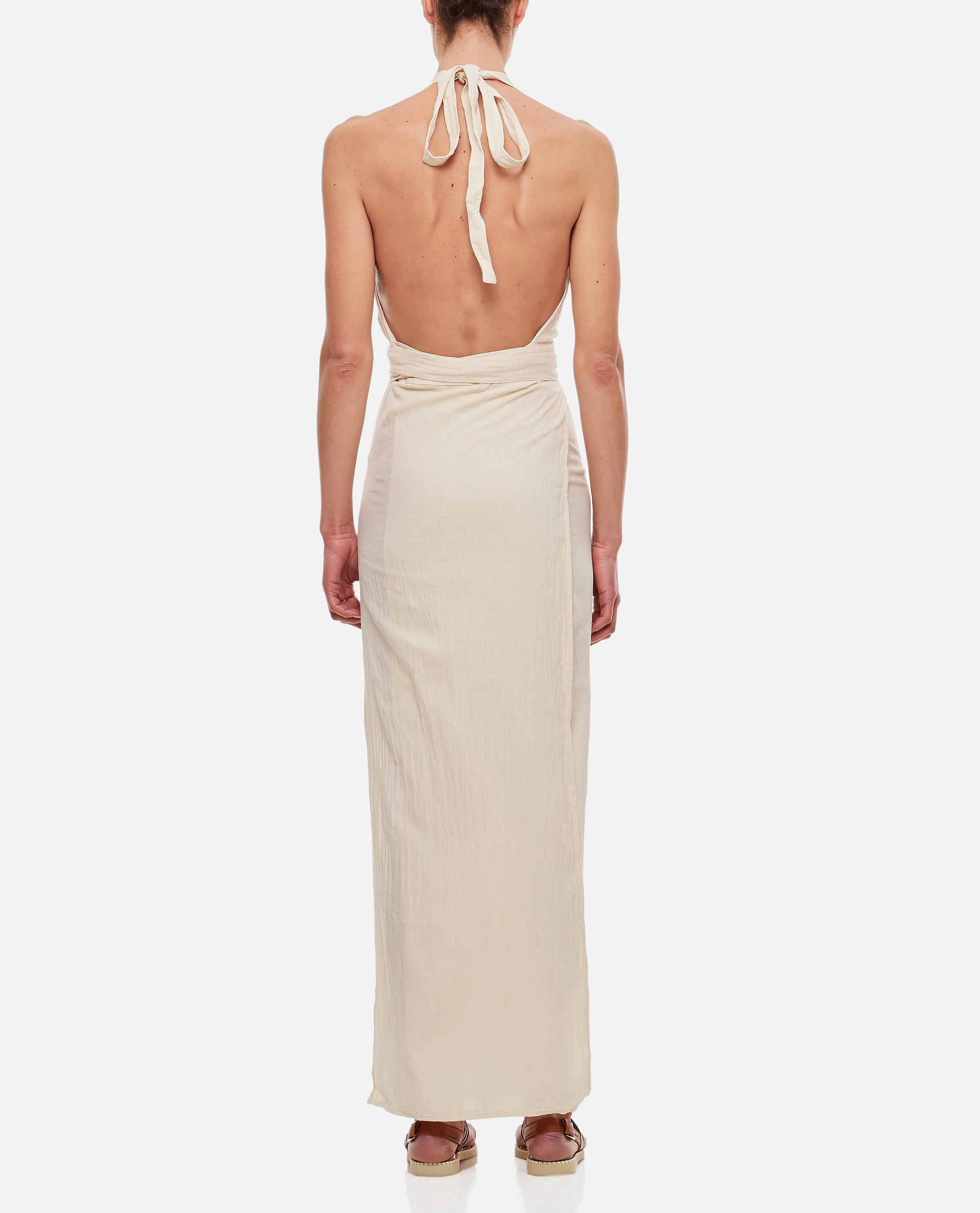 TACOH COTTON LONG DRESS WITH SLITS - Image 3
