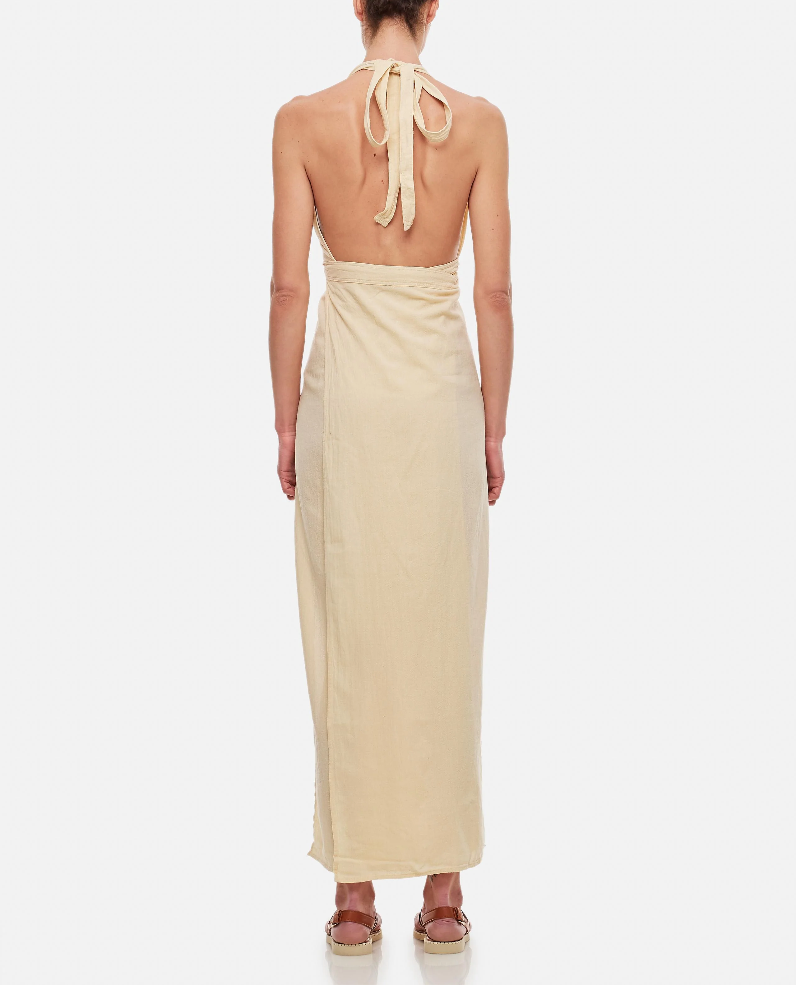TACOH COTTON LONG DRESS WITH SLITS - Image 3