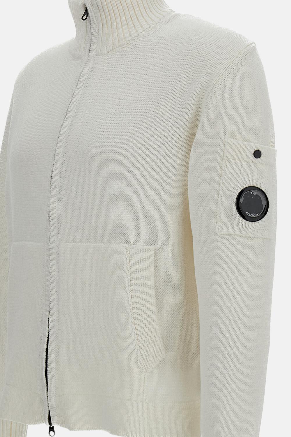 CARDIGAN IN COTONE CON ZIP - Image 3