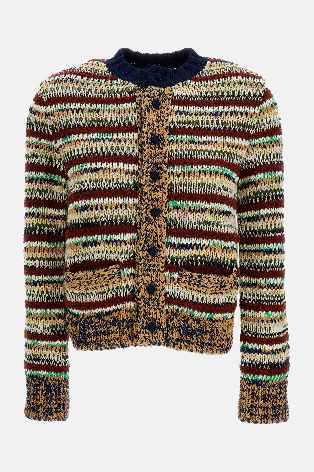 CARDIGAN IN MAGLIA MISTA