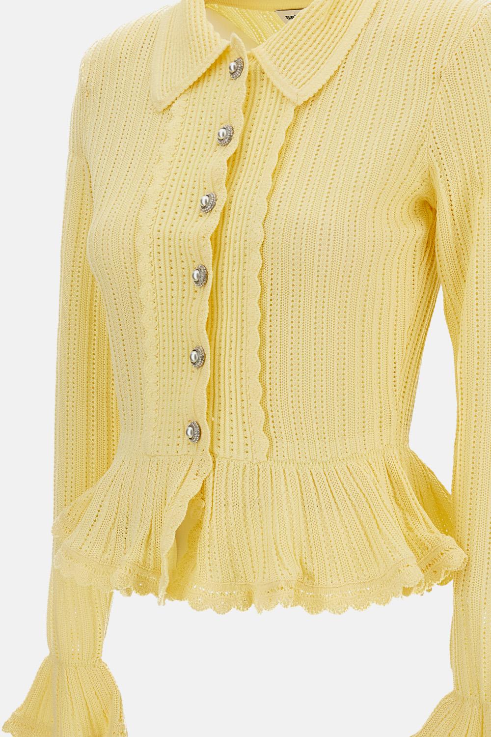 CARDIGAN IN MAGLIA POINTELLE - Image 3