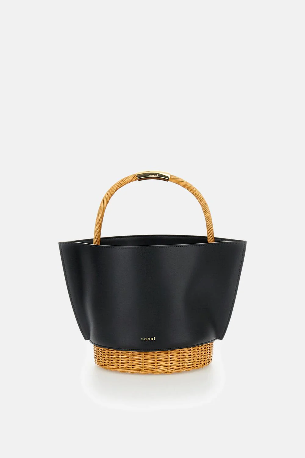 CESTINO IN RAFFIA E PELLE