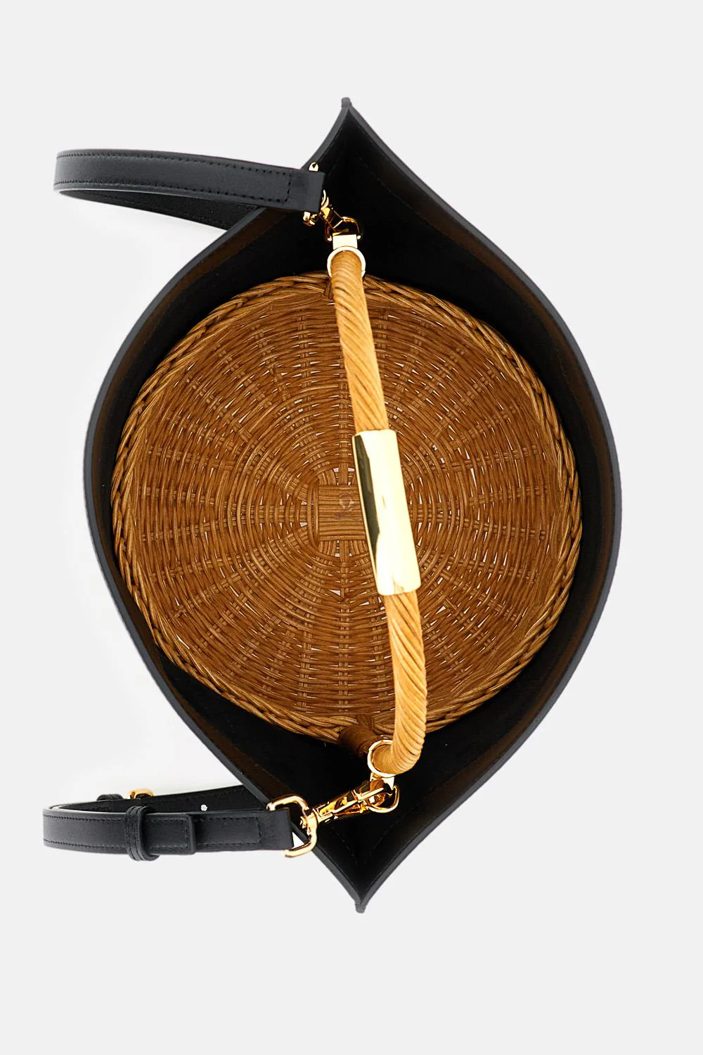 CESTINO IN RAFFIA E PELLE - Image 3