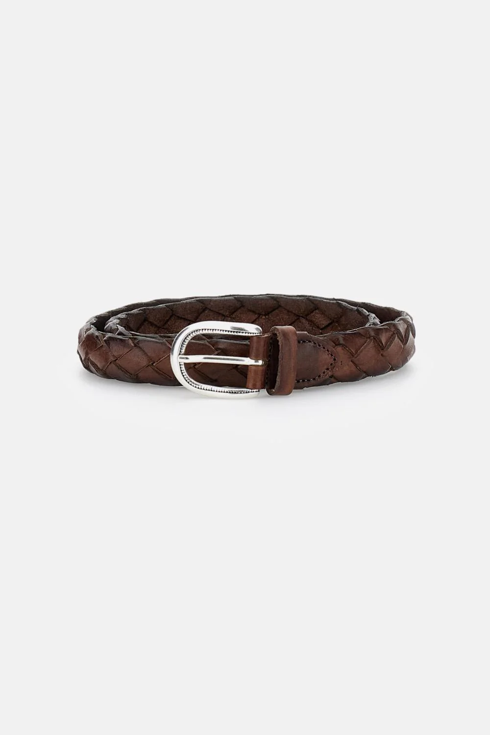 CINTURA IN PELLE INTRECCIATA