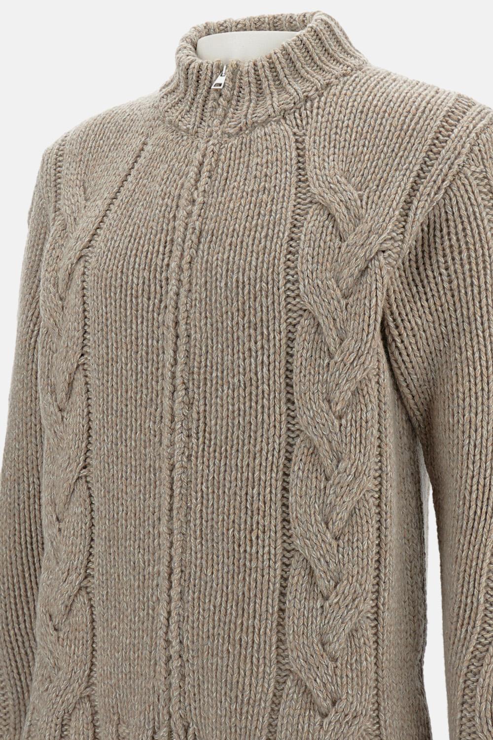 MAGLIONE IN CASHMERE CON ZIP - Image 3