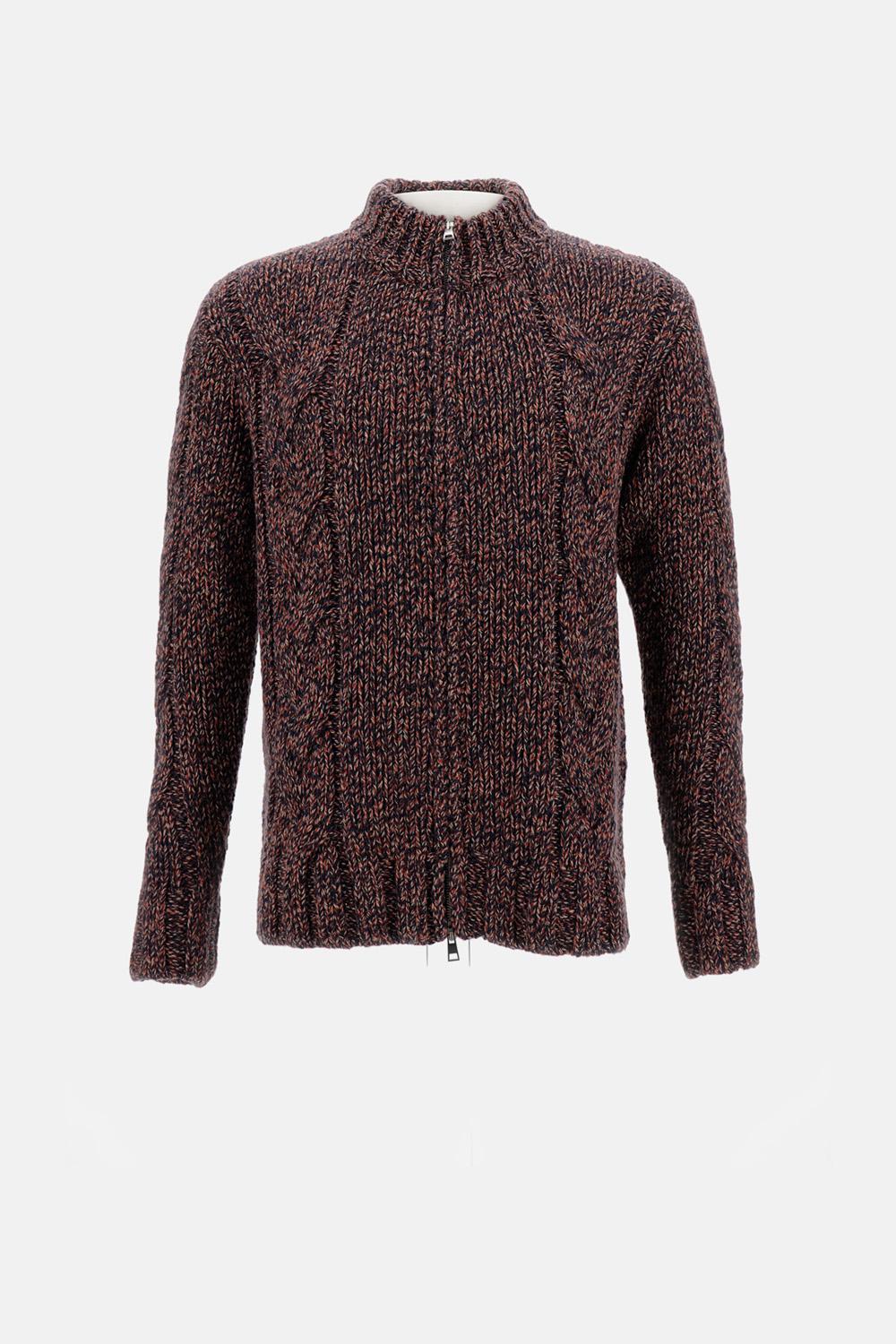 MAGLIONE IN CASHMERE CON ZIP