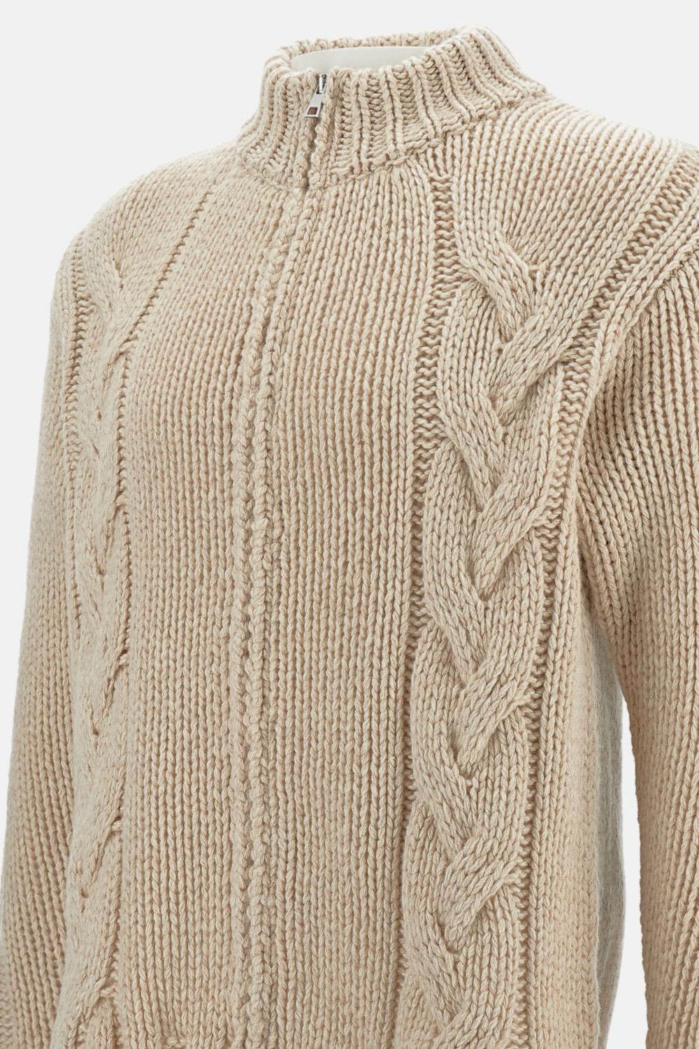 MAGLIONE IN CASHMERE CON ZIP - Image 3