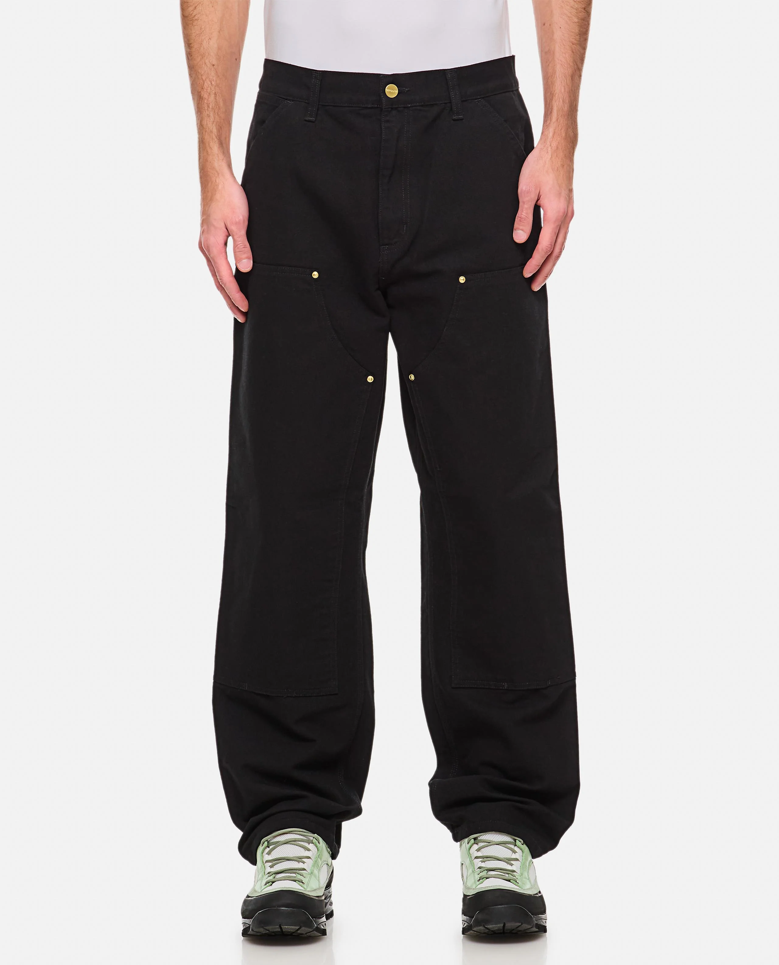 DOUBLE KNEET PANT IN COTONE ORGANICO