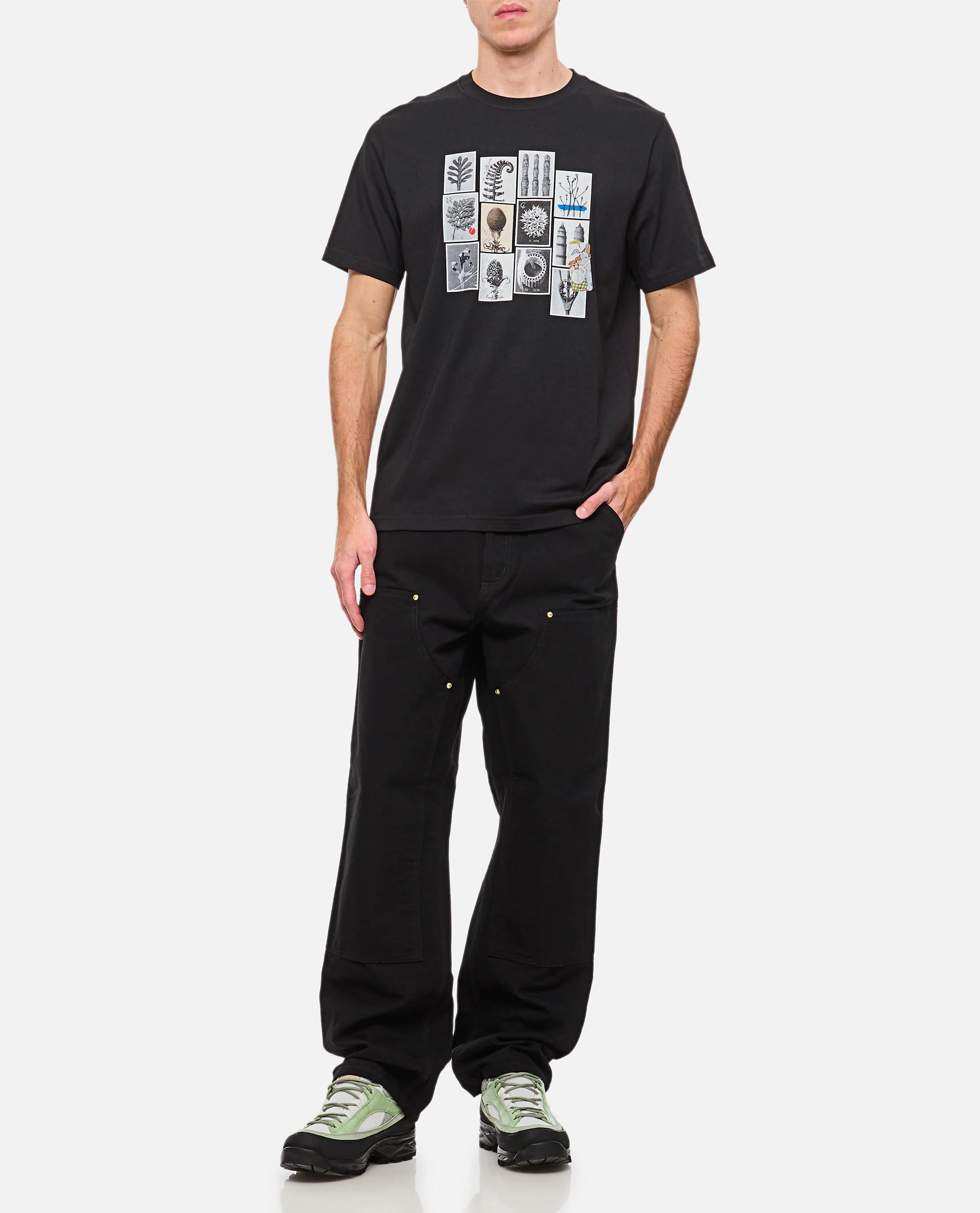 DOUBLE KNEET PANT IN COTONE ORGANICO - Image 2