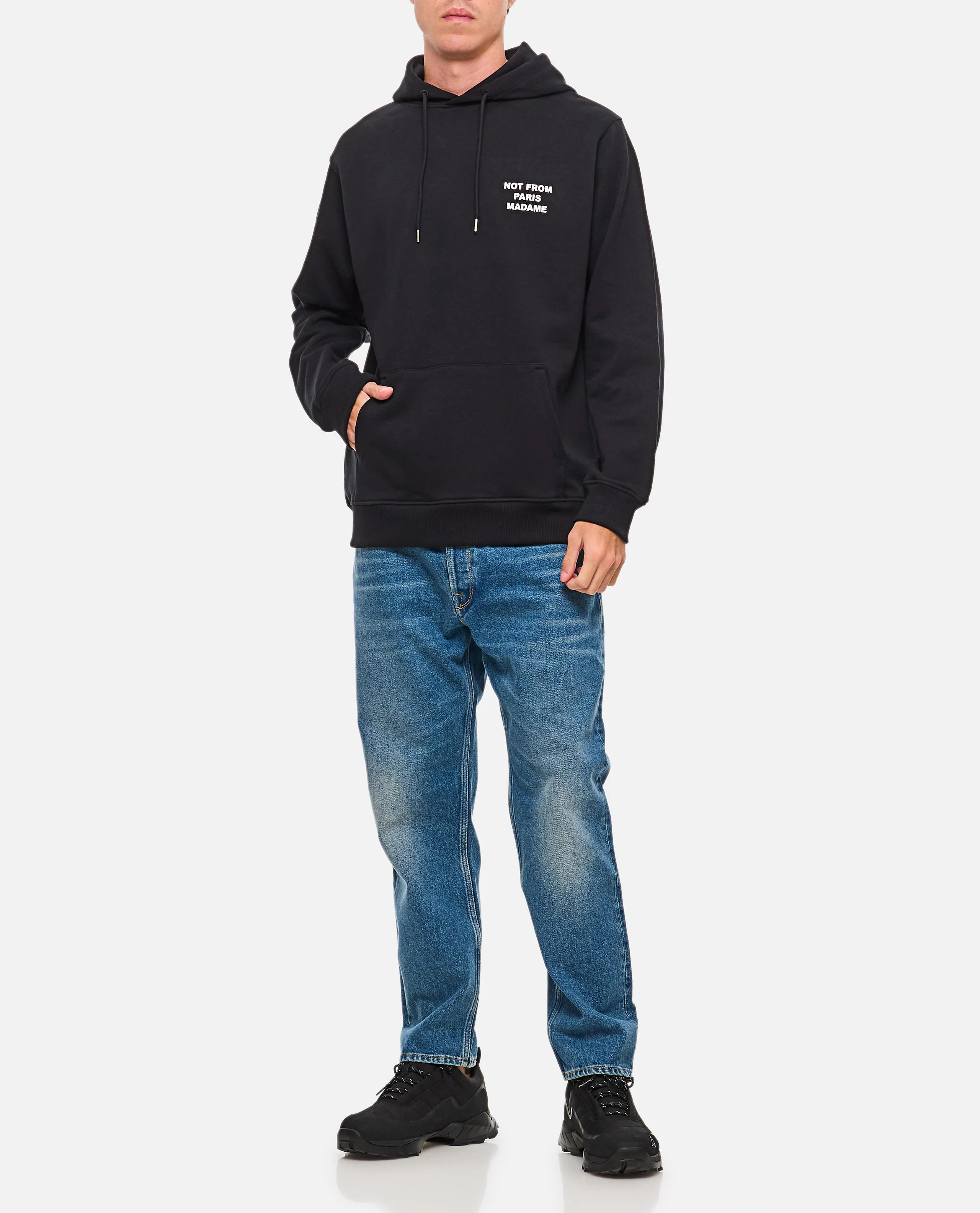 FELPA SLOGAN CON CAPPUCCIO - Image 2