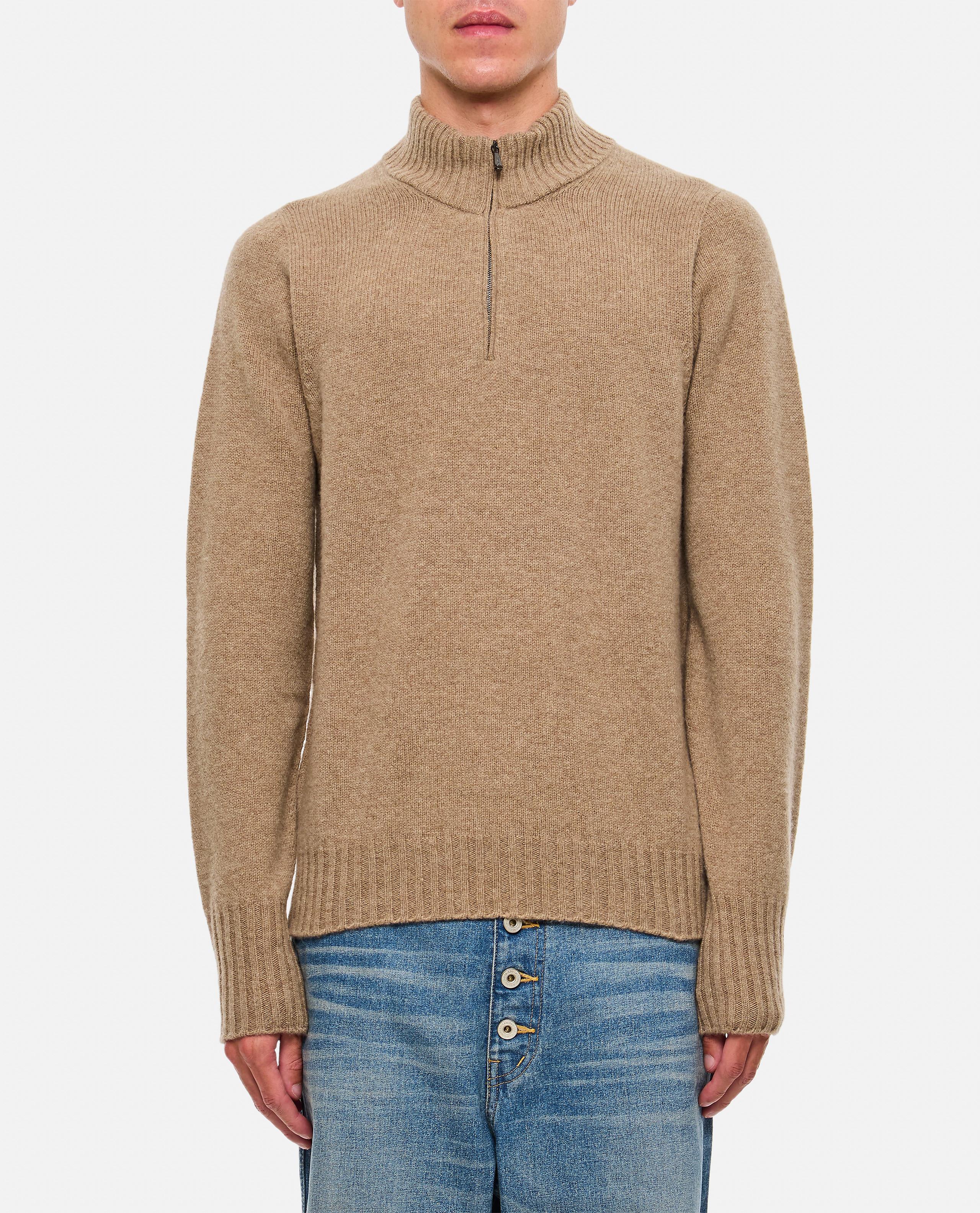 MAGLIONE CON MEZZA ZIP