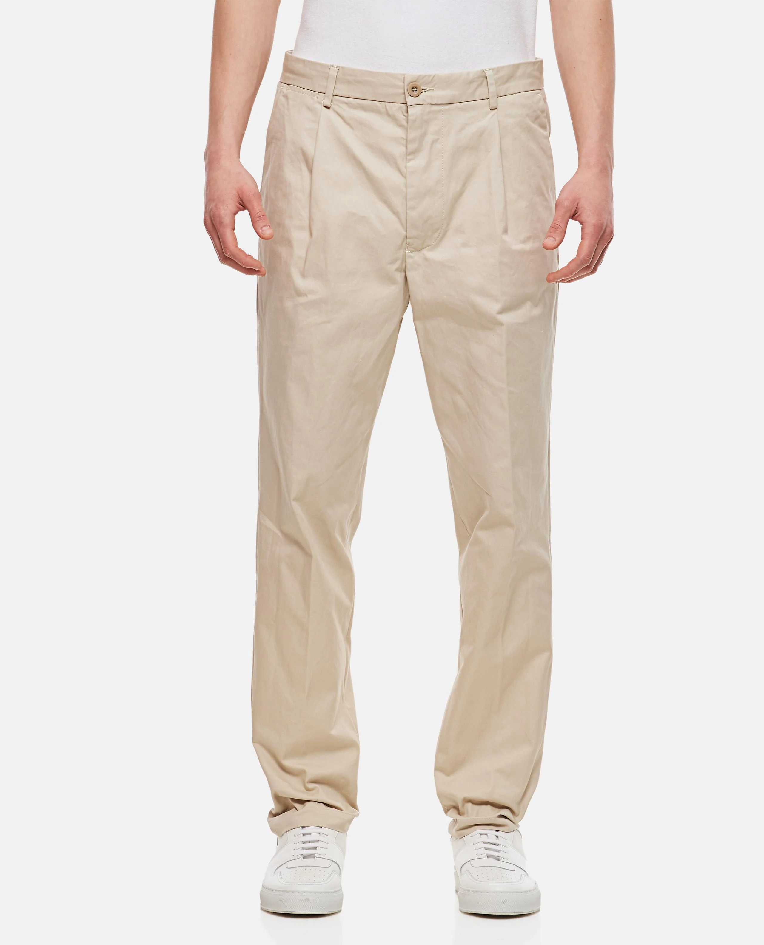 PANTALONI CHINO CON UNA PINCES