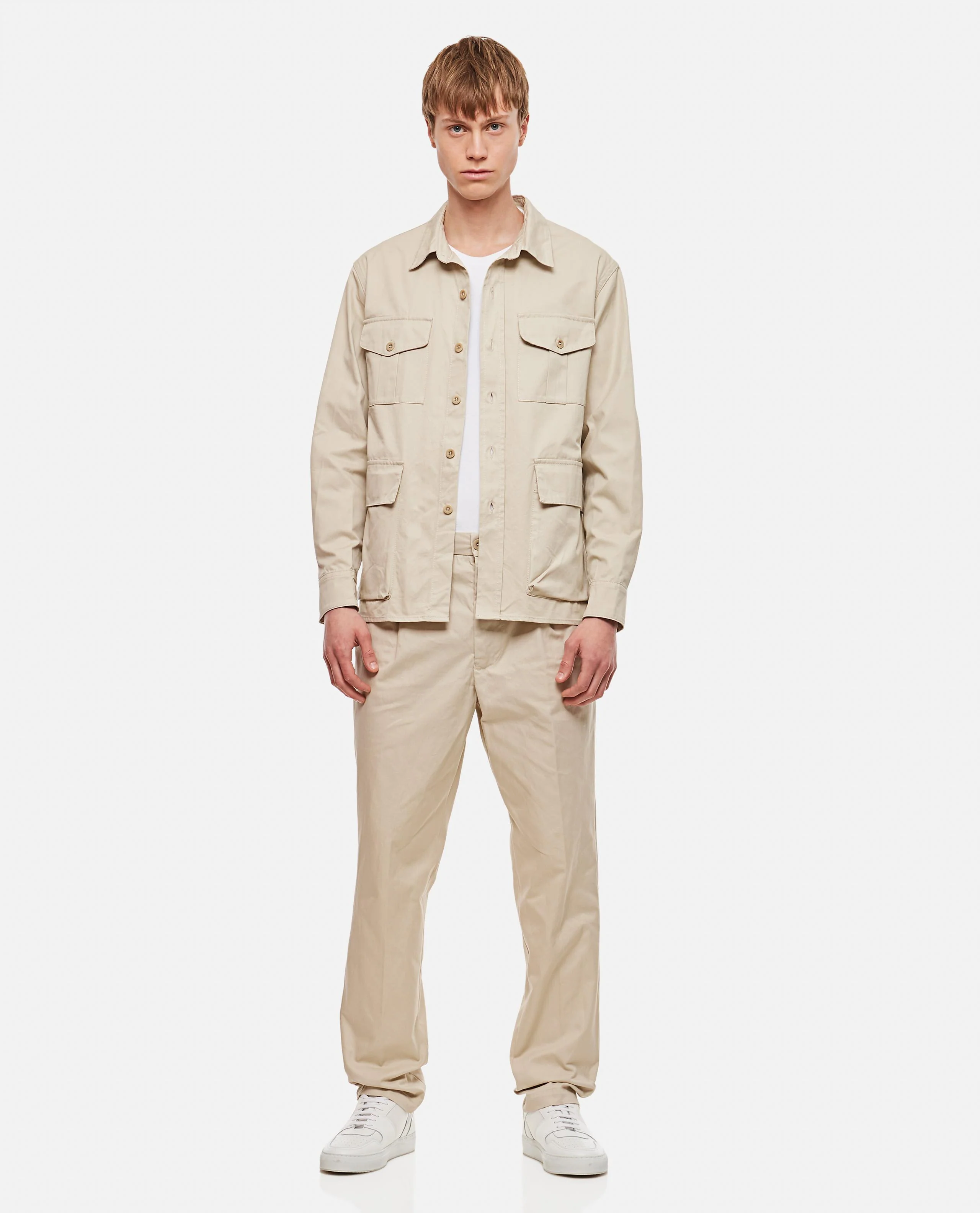 PANTALONI CHINO CON UNA PINCES - Image 2