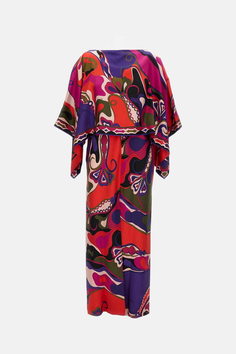 ABITO CON COPRISPALLE IN TWILL DI SETA