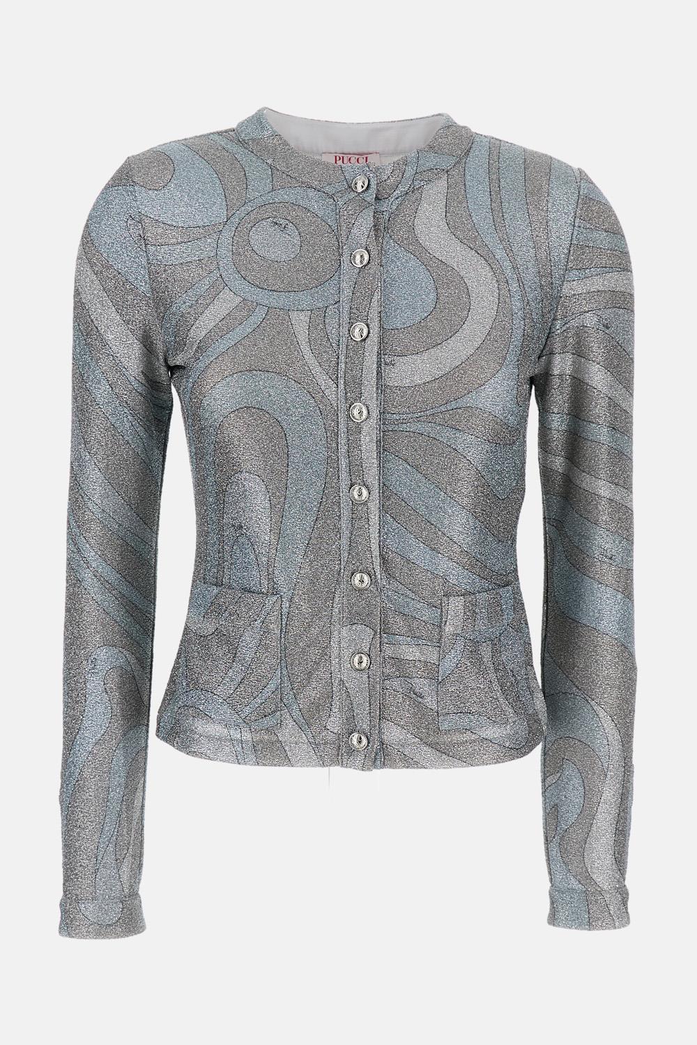 CARDIGAN IN  JERSEY LAME'