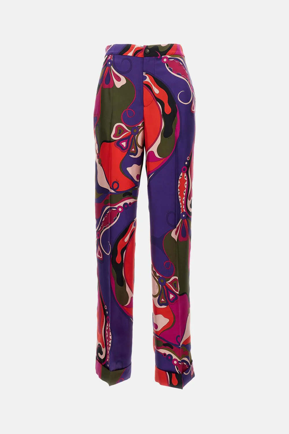 PANTALONI IN TWILL DI SETA